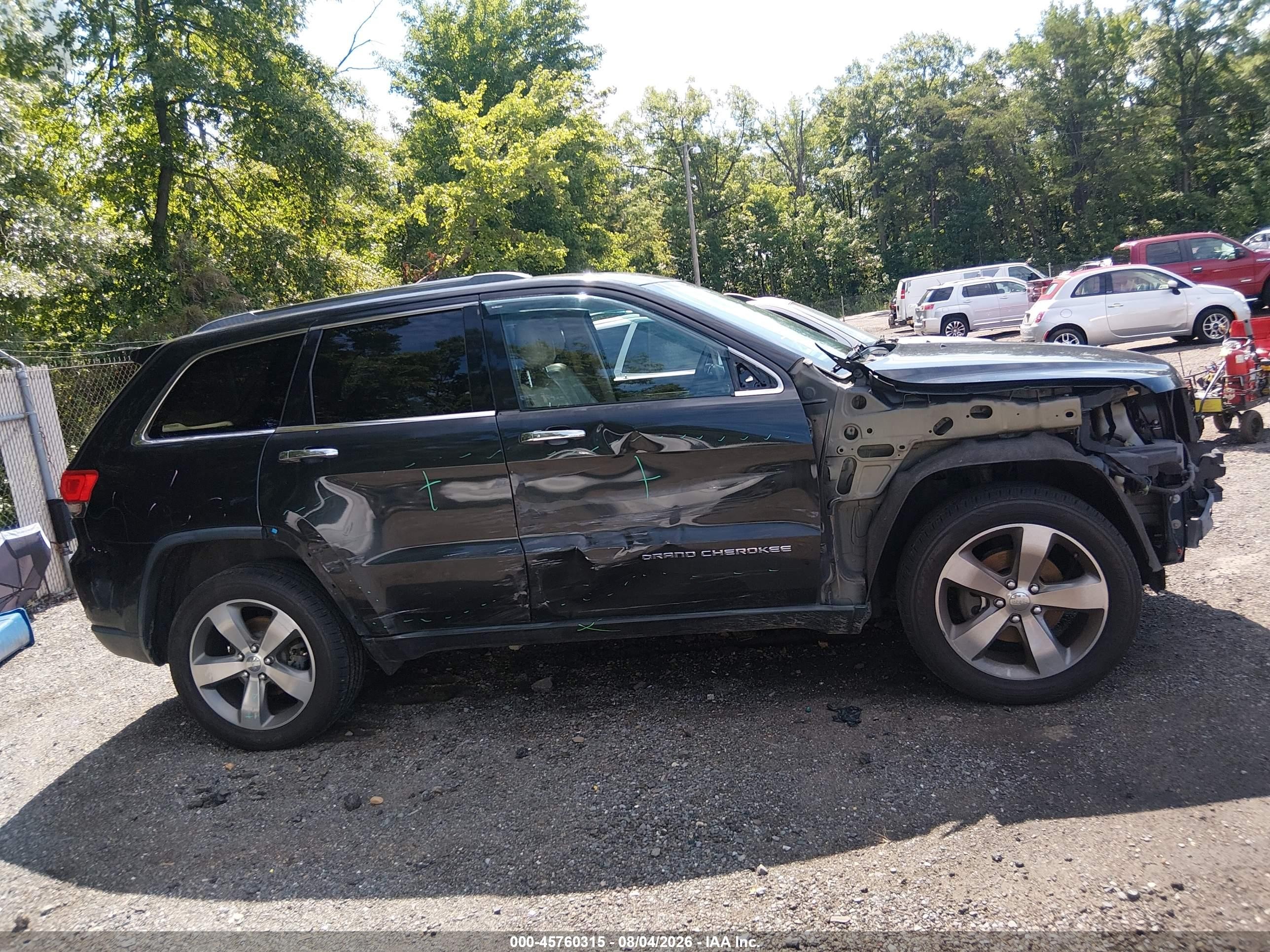 2014 Jeep Grand Cherokee Limited Black vin: 1C4RJFBG4EC457854