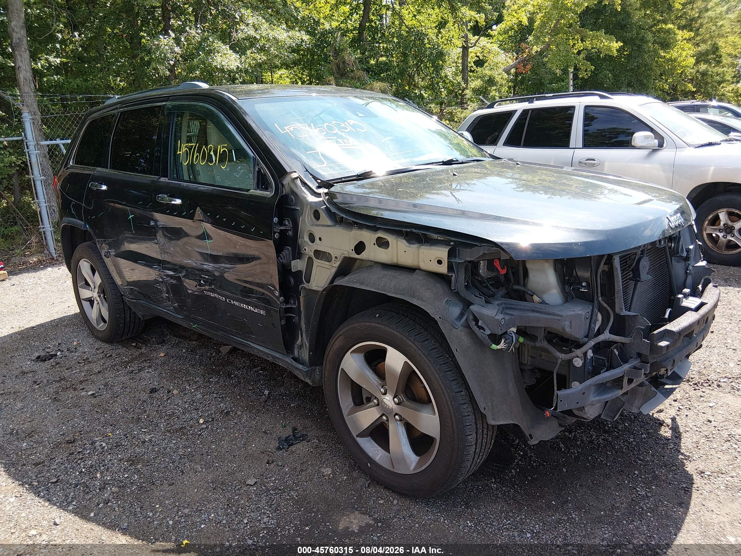 2014 Jeep Grand Cherokee Limited Black vin: 1C4RJFBG4EC457854