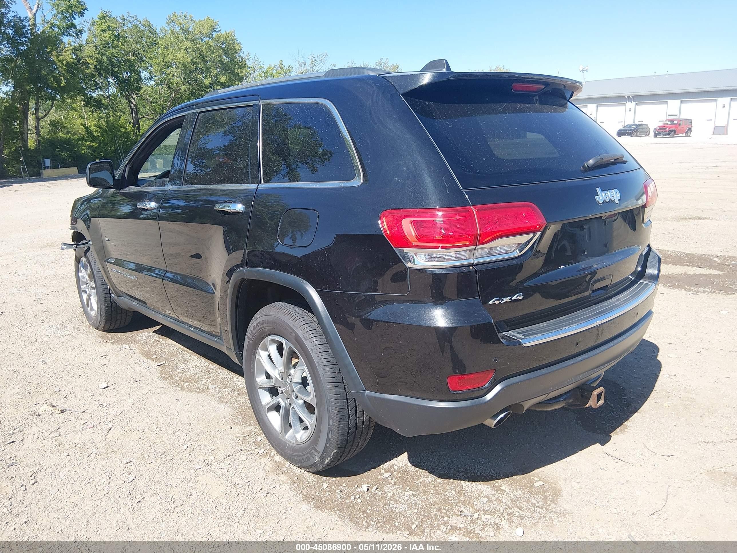 2014 Jeep Grand Cherokee Limited Black vin: 1C4RJFBG4EC463055