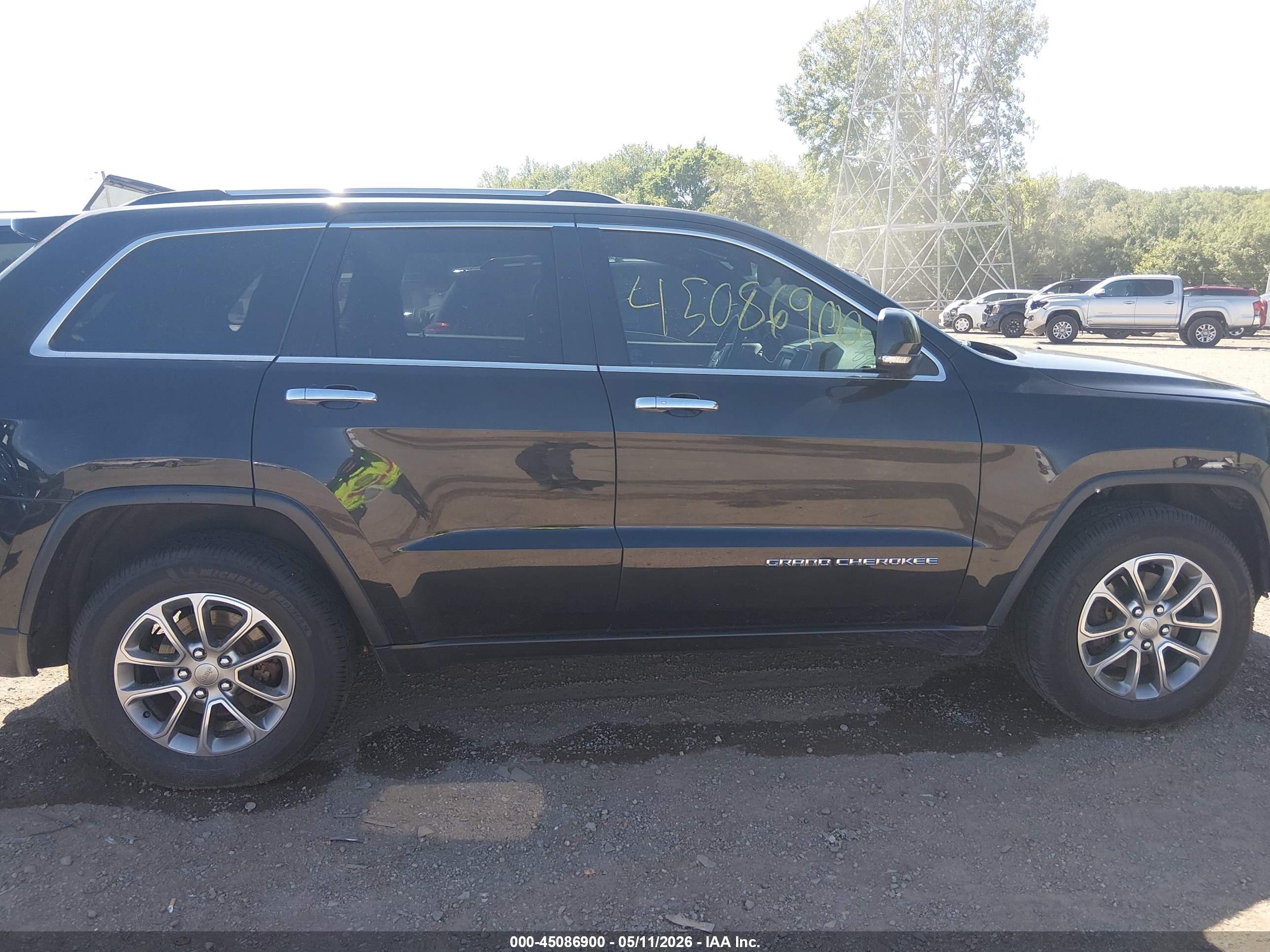 2014 Jeep Grand Cherokee Limited Black vin: 1C4RJFBG4EC463055