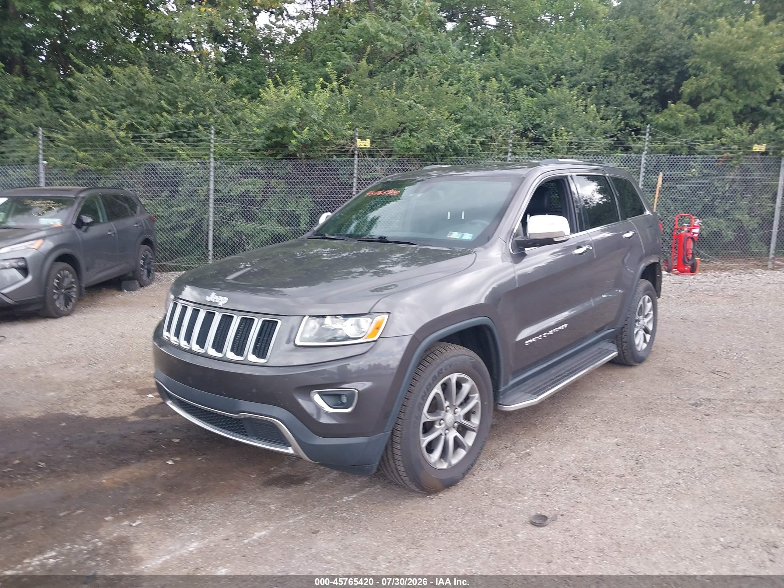2014 Jeep Grand Cherokee Limited Серый vin: 1C4RJFBG4EC496671