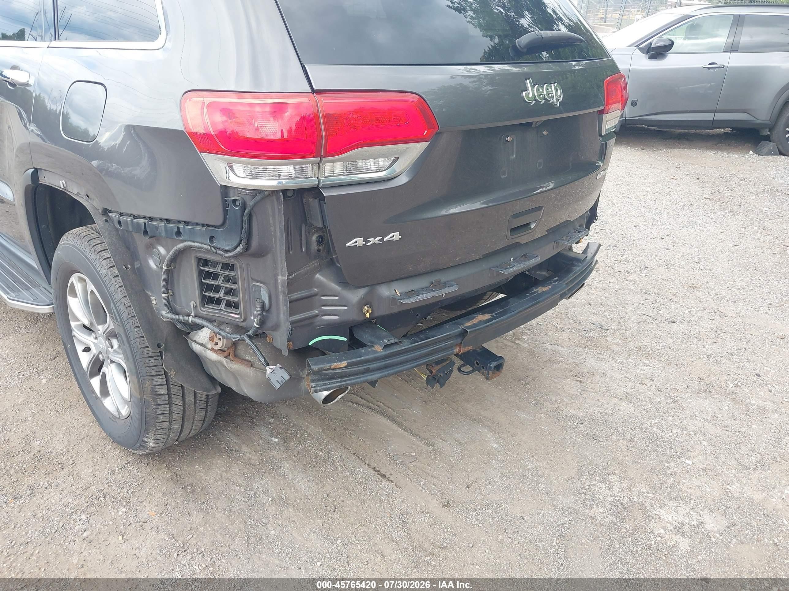 2014 Jeep Grand Cherokee Limited Серый vin: 1C4RJFBG4EC496671