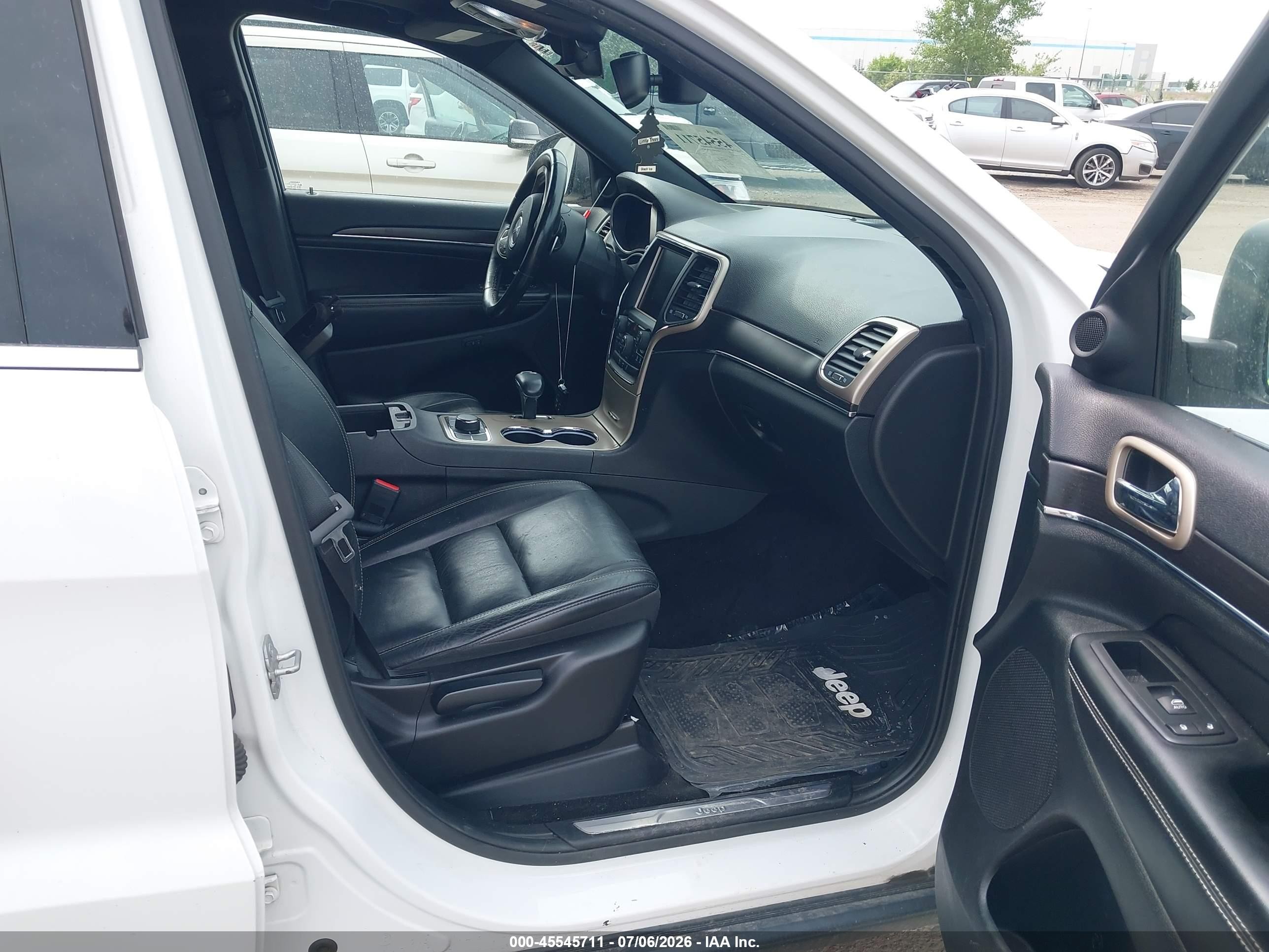 2014 Jeep Grand Cherokee Limited White vin: 1C4RJFBG4EC566962