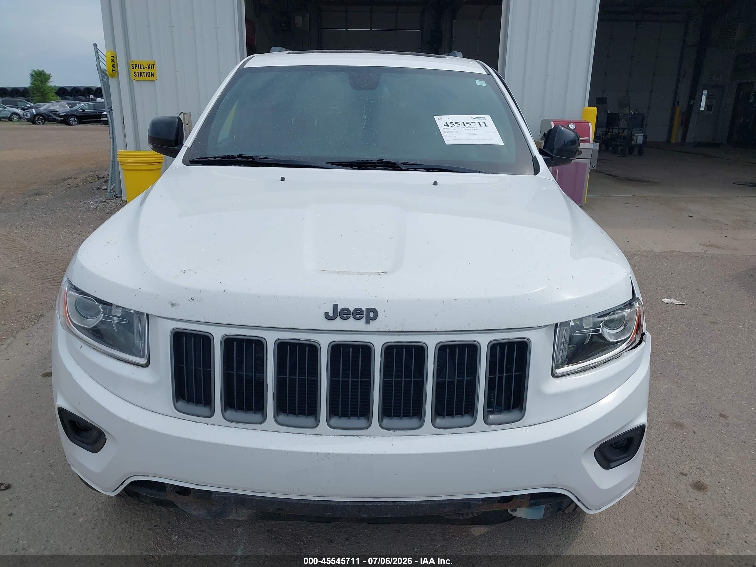 2014 Jeep Grand Cherokee Limited White vin: 1C4RJFBG4EC566962
