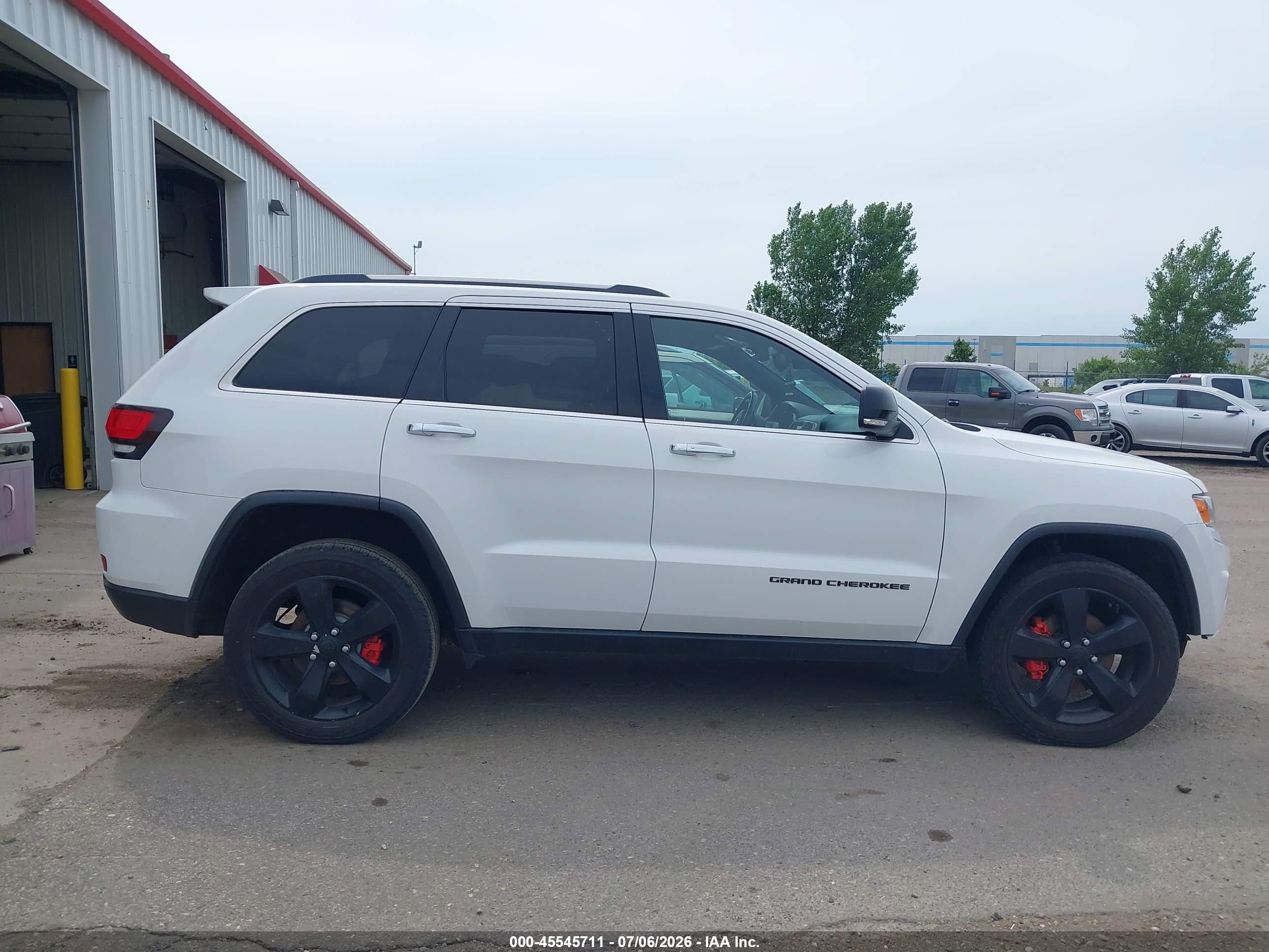 2014 Jeep Grand Cherokee Limited White vin: 1C4RJFBG4EC566962