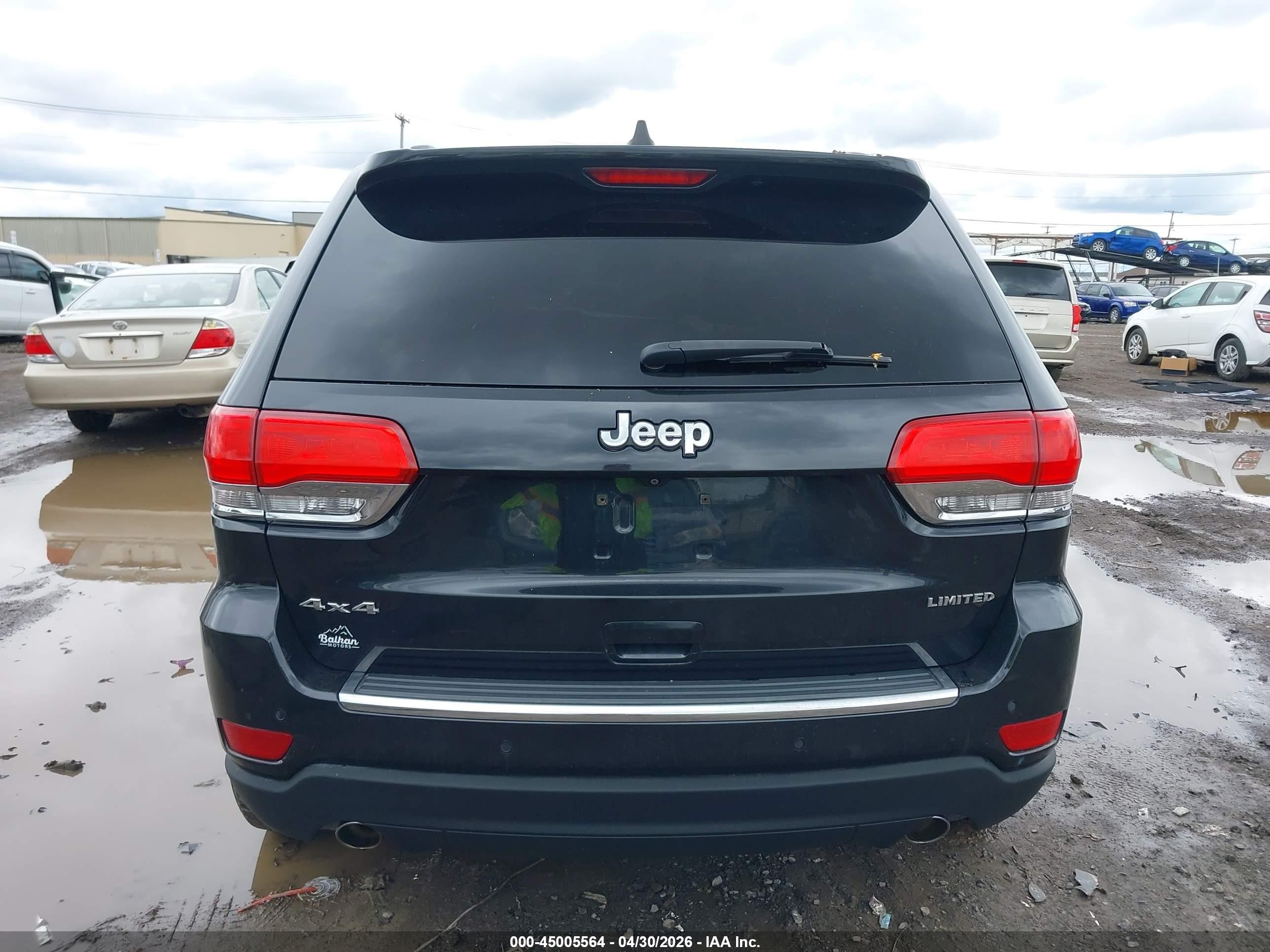 2014 Jeep Grand Cherokee Limited Black vin: 1C4RJFBG4EC578934
