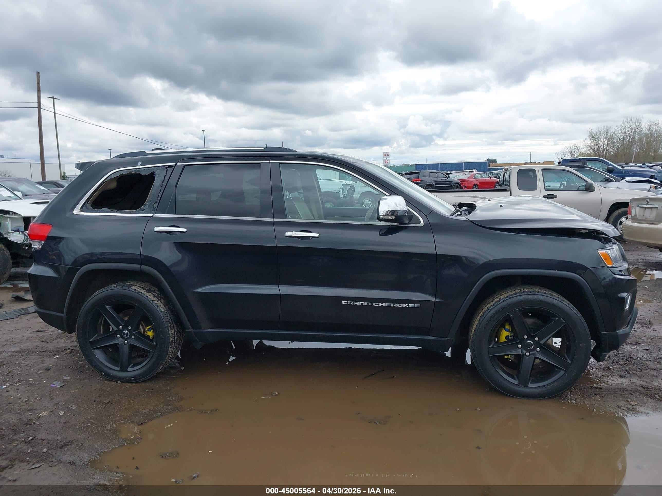 2014 Jeep Grand Cherokee Limited Black vin: 1C4RJFBG4EC578934