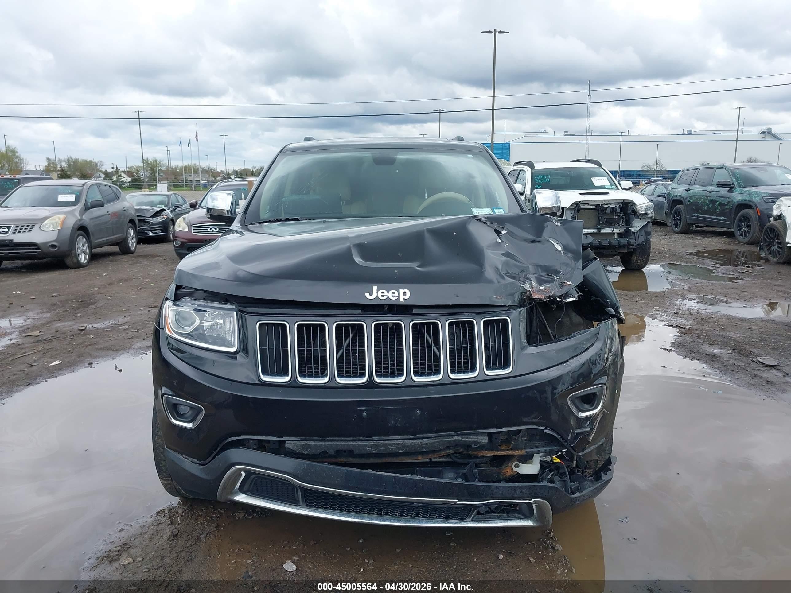 2014 Jeep Grand Cherokee Limited Black vin: 1C4RJFBG4EC578934