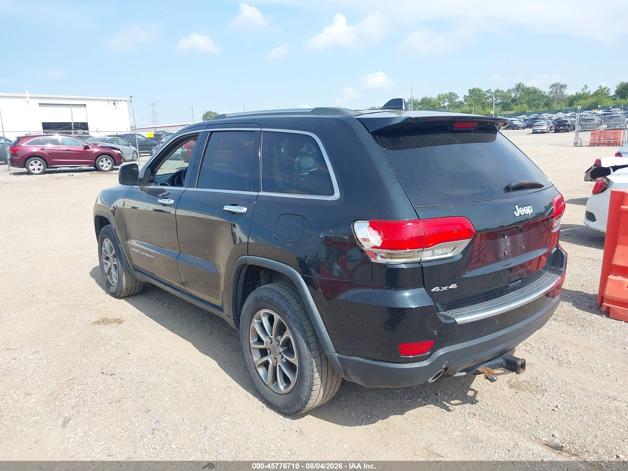 2014 Jeep Grand Cherokee Limited Черный vin: 1C4RJFBG4EC579954