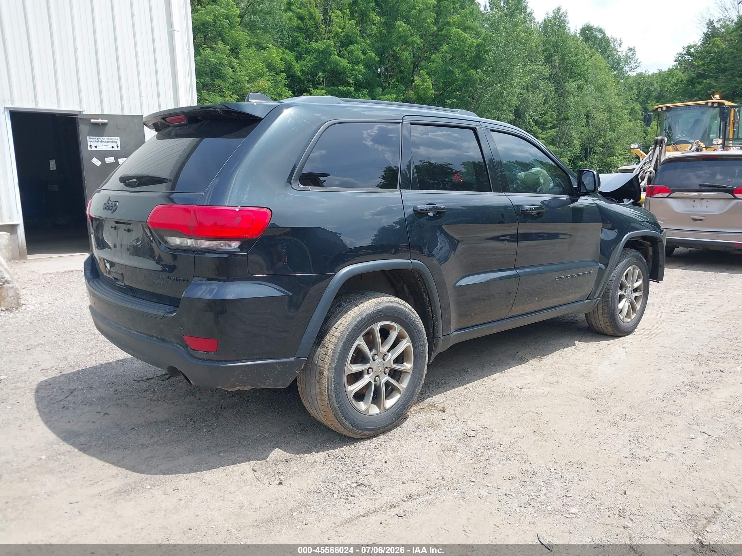 2015 Jeep Grand Cherokee Limited Черный vin: 1C4RJFBG4FC149214