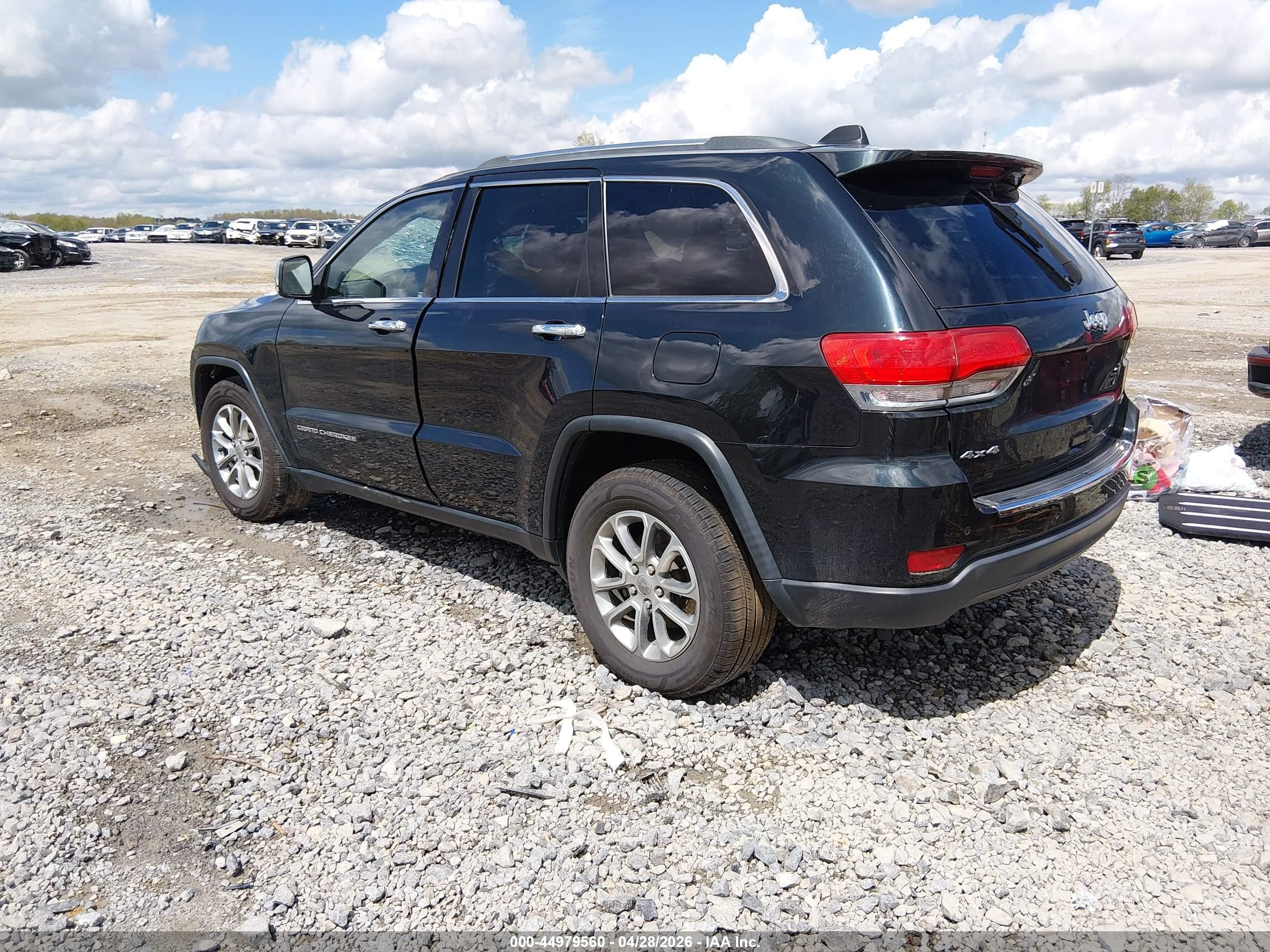 2015 Jeep Grand Cherokee Limited Black vin: 1C4RJFBG4FC183685