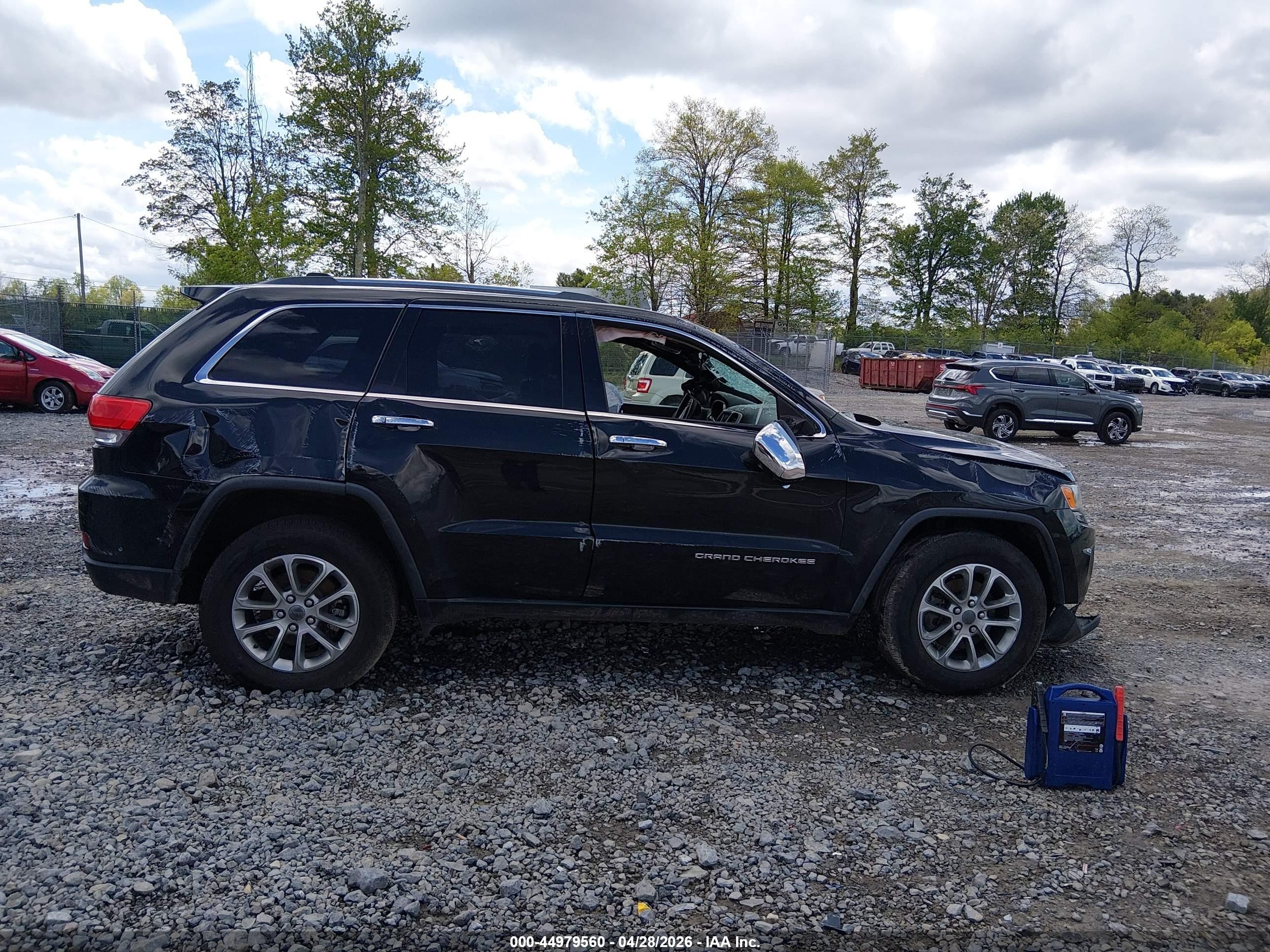 2015 Jeep Grand Cherokee Limited Black vin: 1C4RJFBG4FC183685