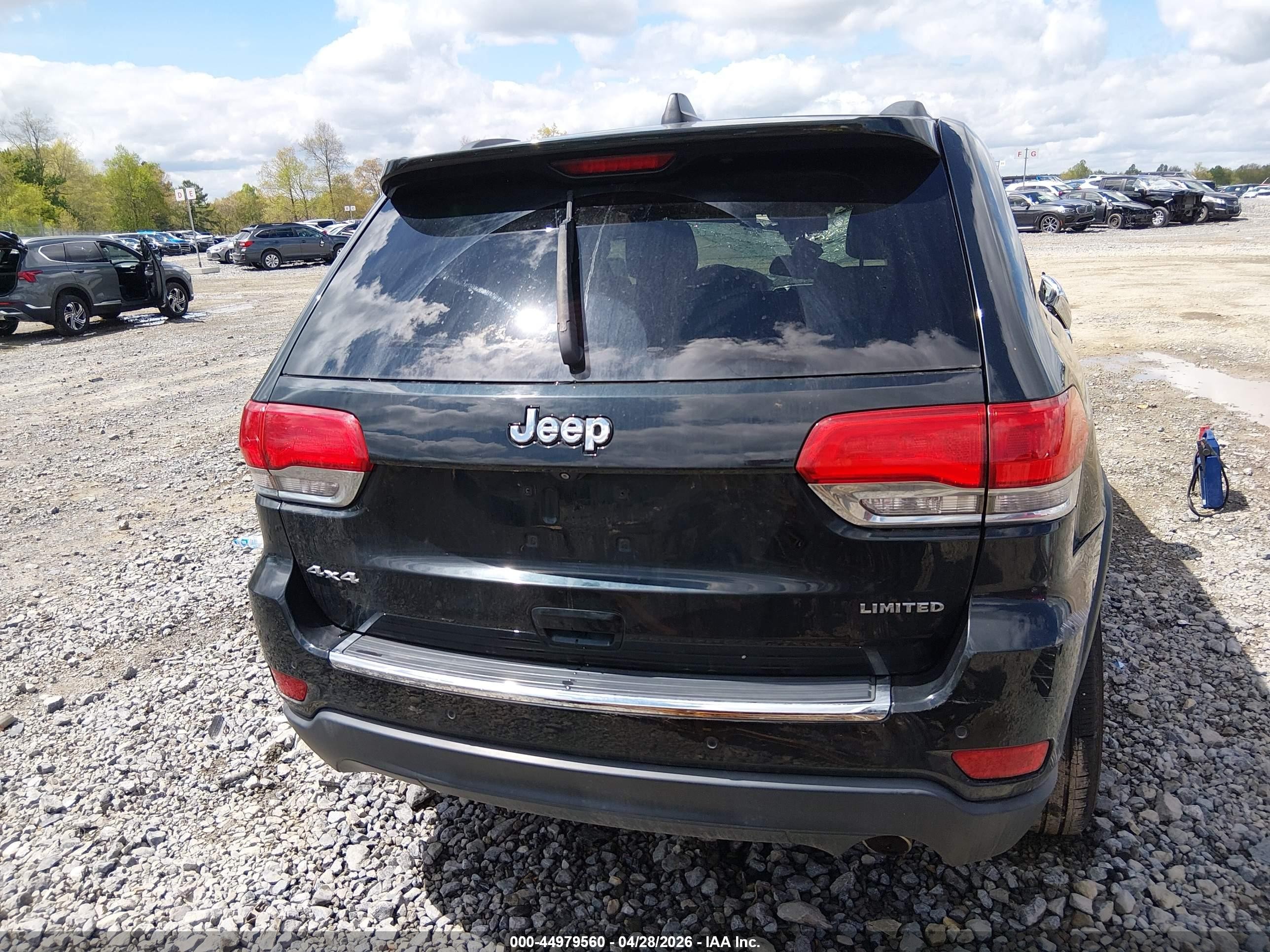 2015 Jeep Grand Cherokee Limited Black vin: 1C4RJFBG4FC183685