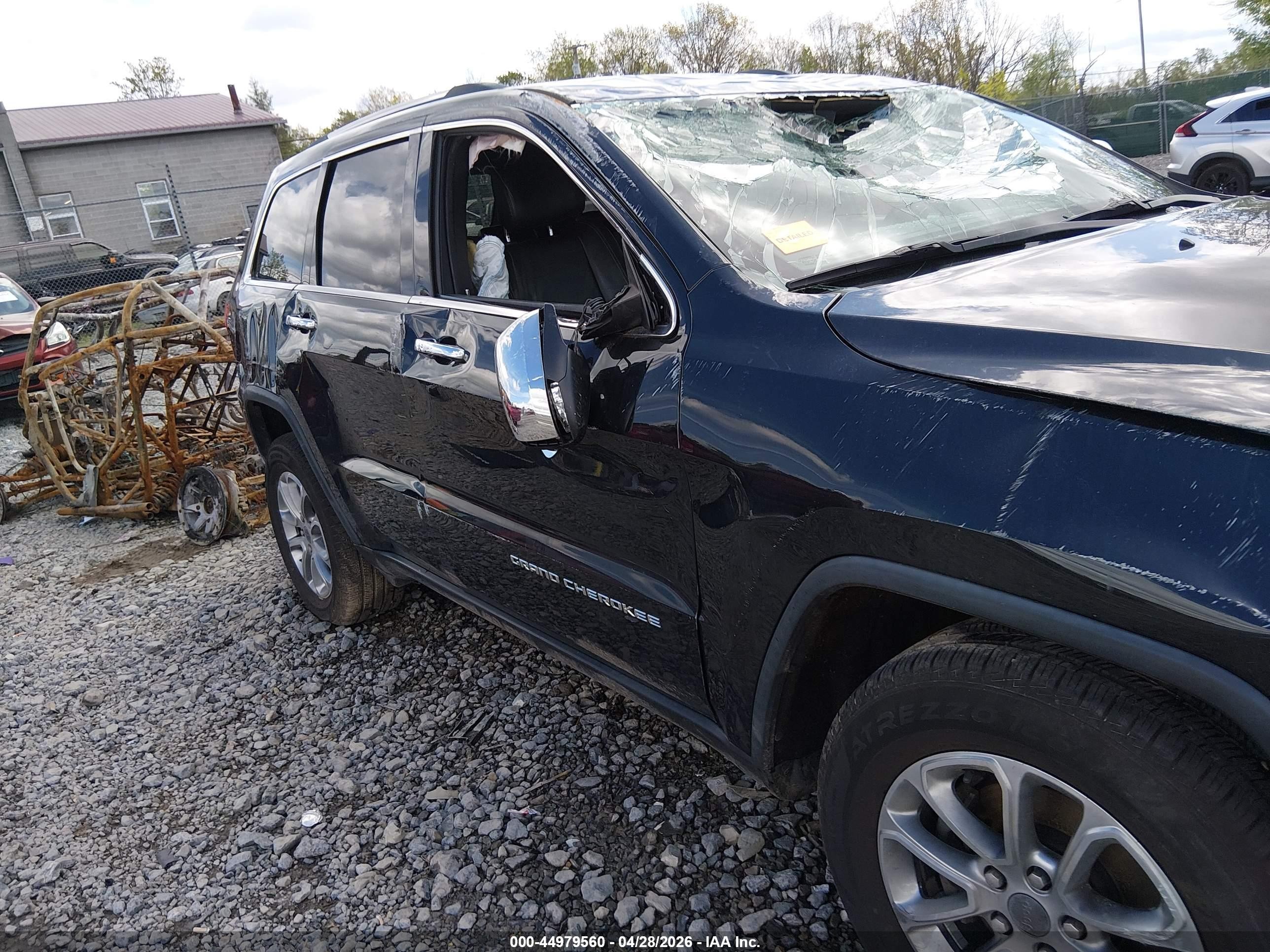 2015 Jeep Grand Cherokee Limited Black vin: 1C4RJFBG4FC183685