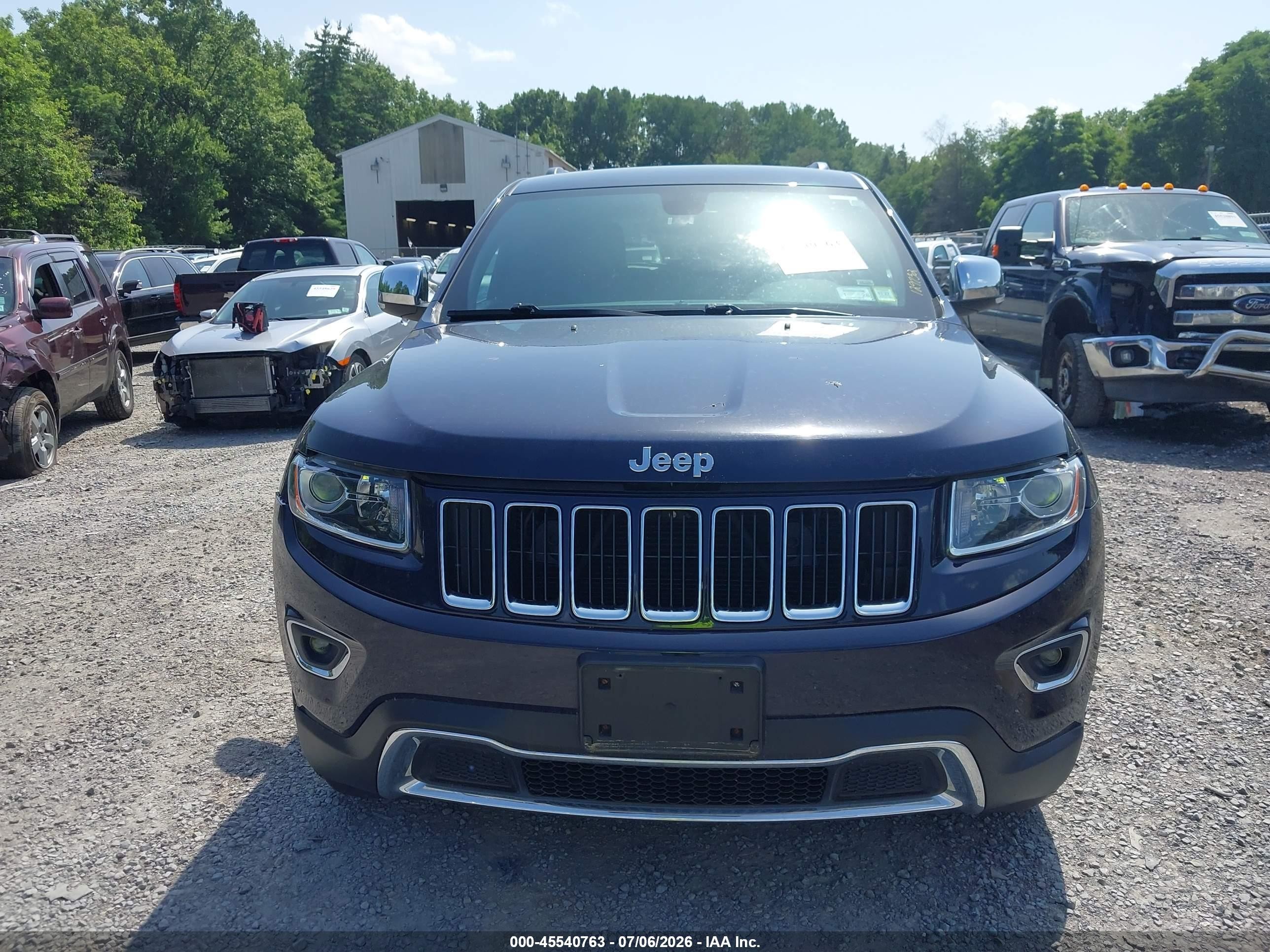 2015 Jeep Grand Cherokee Limited Blue vin: 1C4RJFBG4FC190605