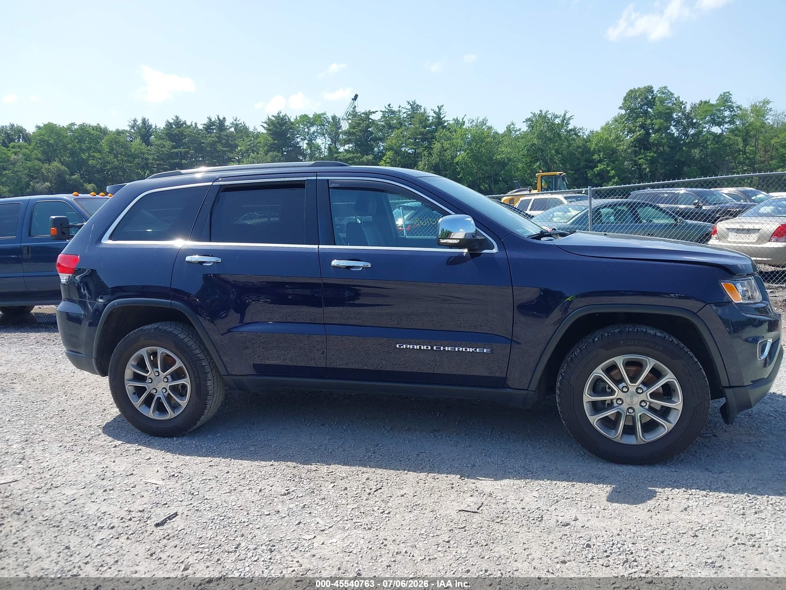 2015 Jeep Grand Cherokee Limited Blue vin: 1C4RJFBG4FC190605