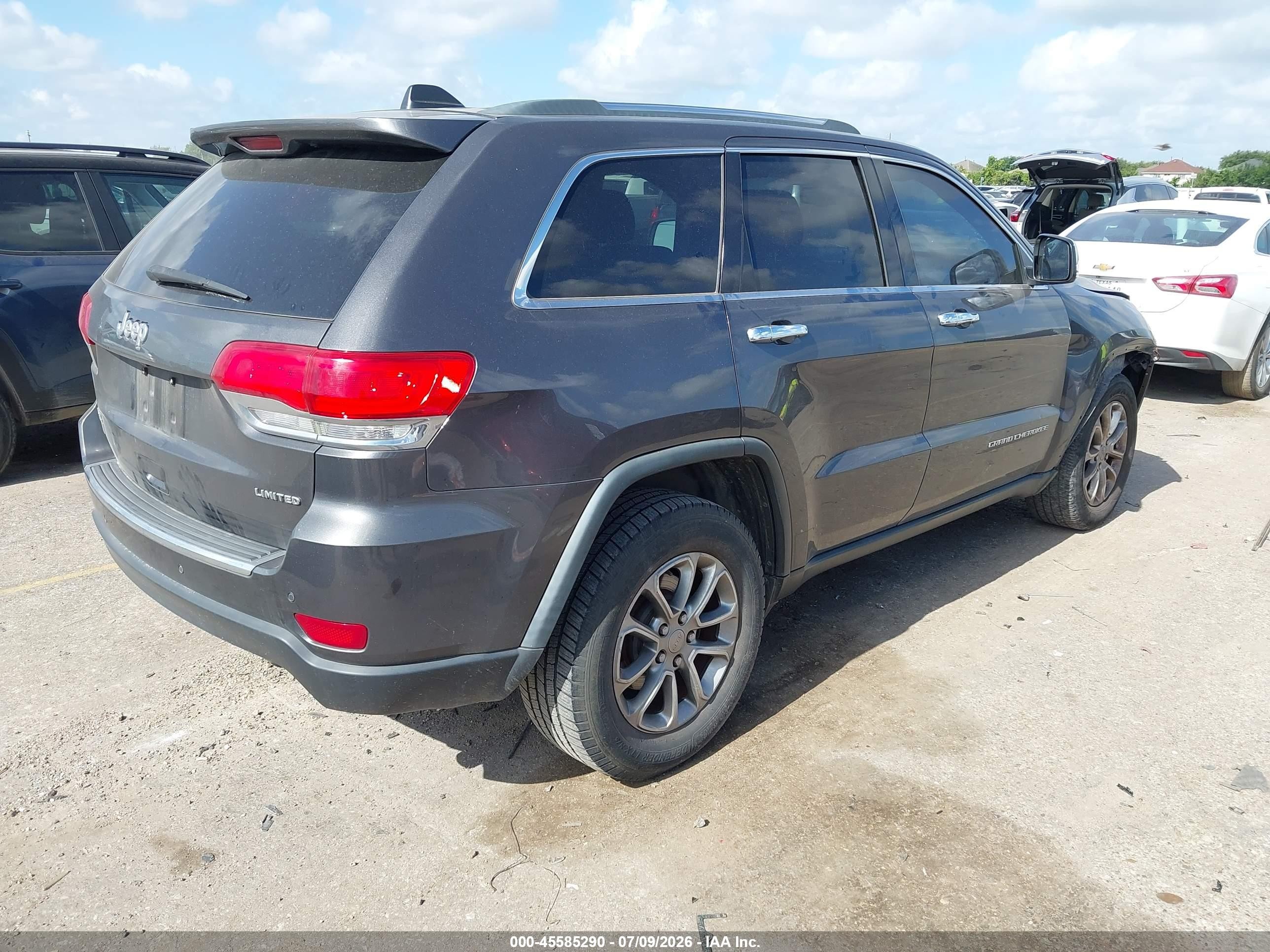 2015 Jeep Grand Cherokee Limited Gray vin: 1C4RJFBG4FC215924