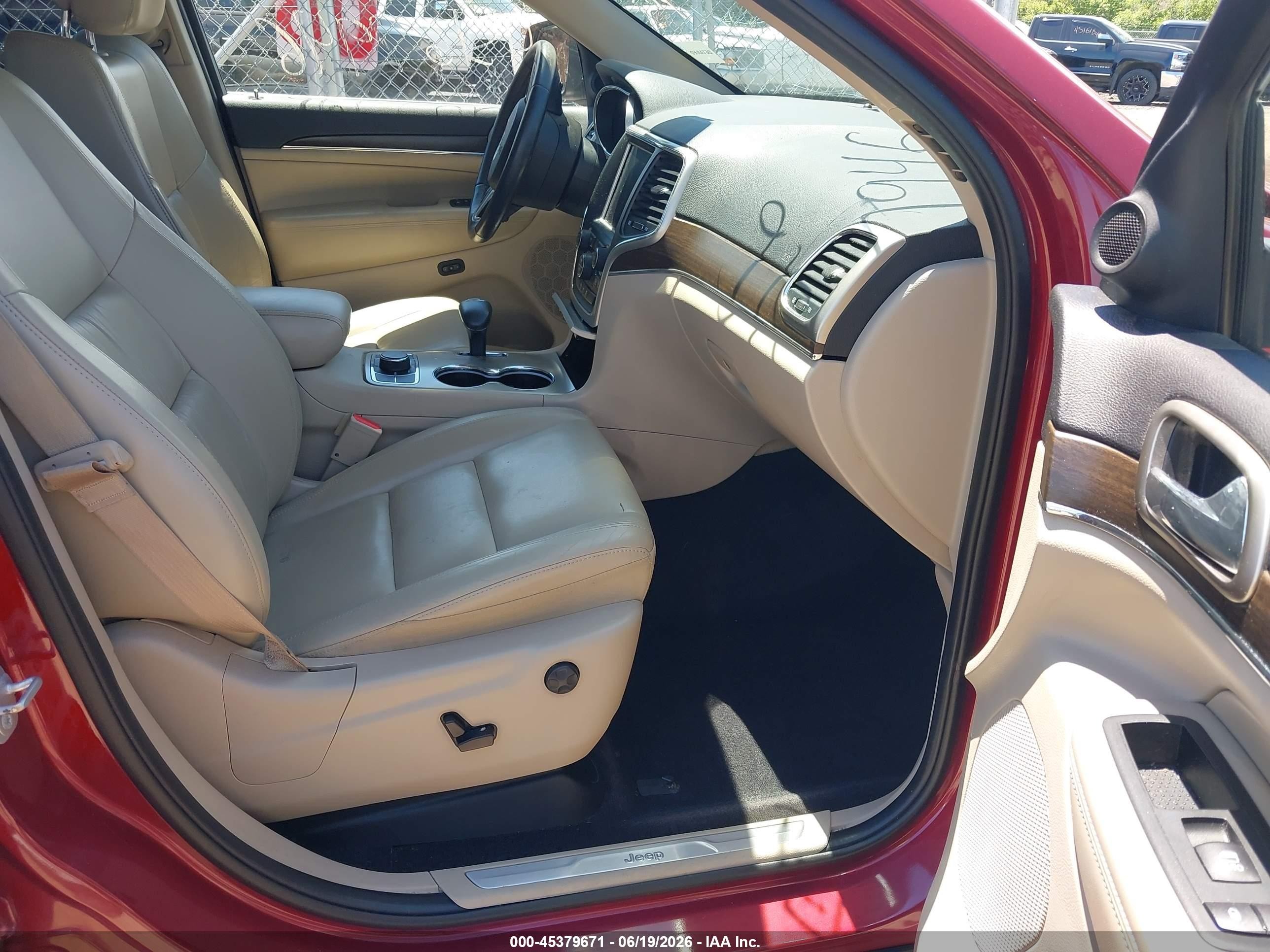 2015 Jeep Grand Cherokee Limited Red vin: 1C4RJFBG4FC241441