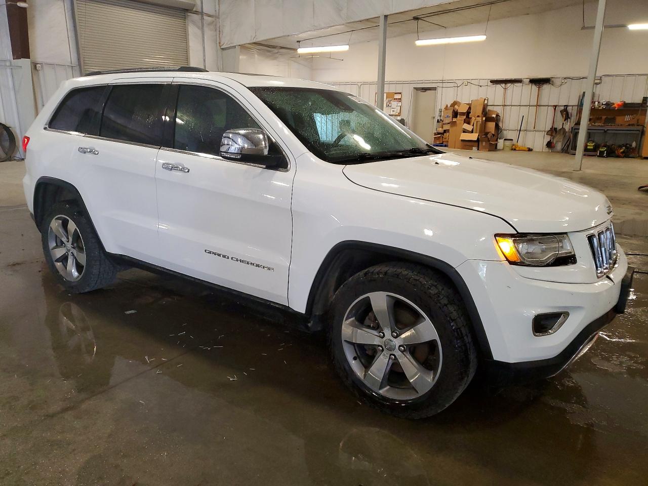 2015 Jeep Grand Cherokee Limited White vin: 1C4RJFBG4FC603851