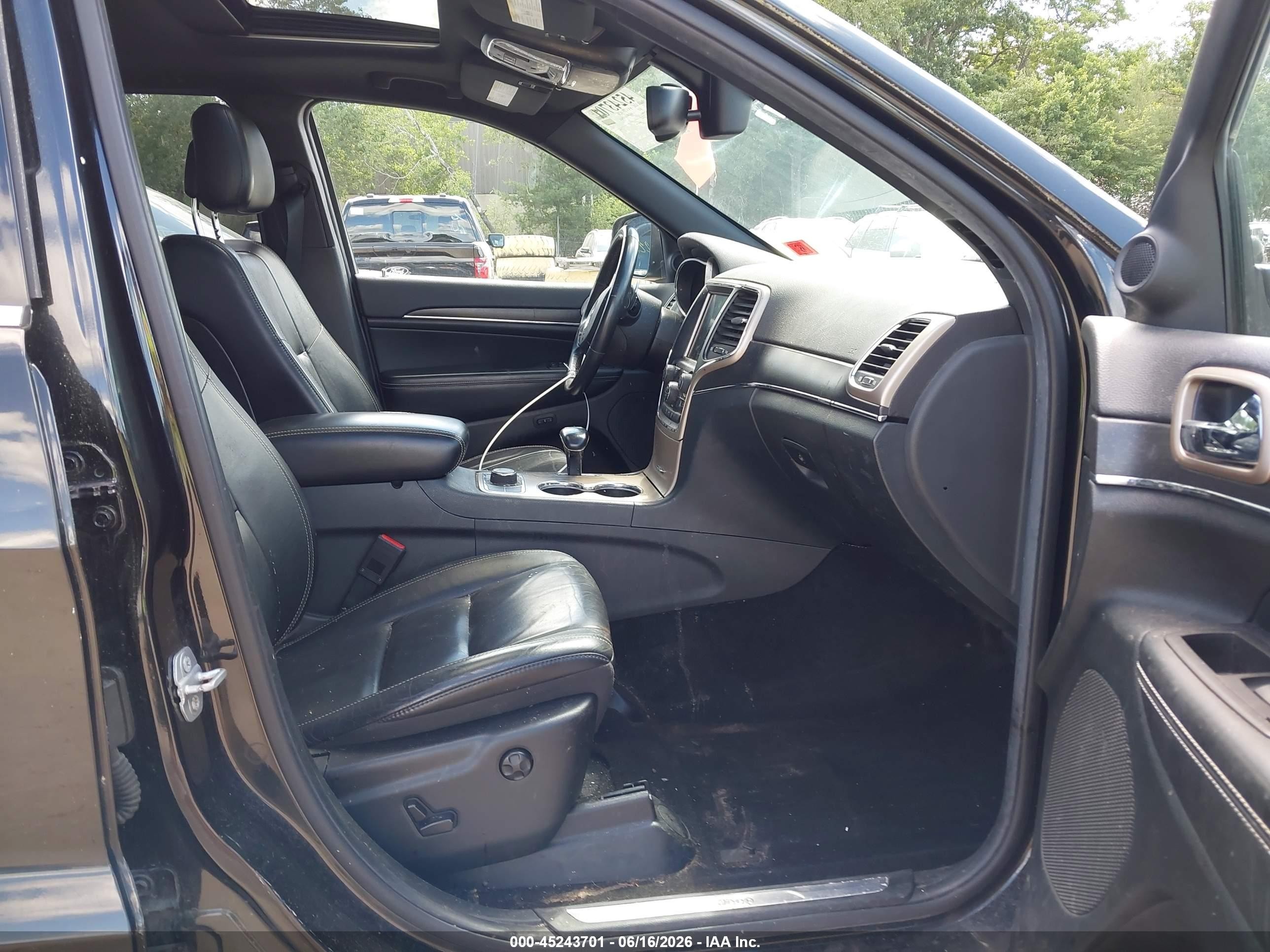 2015 Jeep Grand Cherokee Limited Black vin: 1C4RJFBG4FC679666