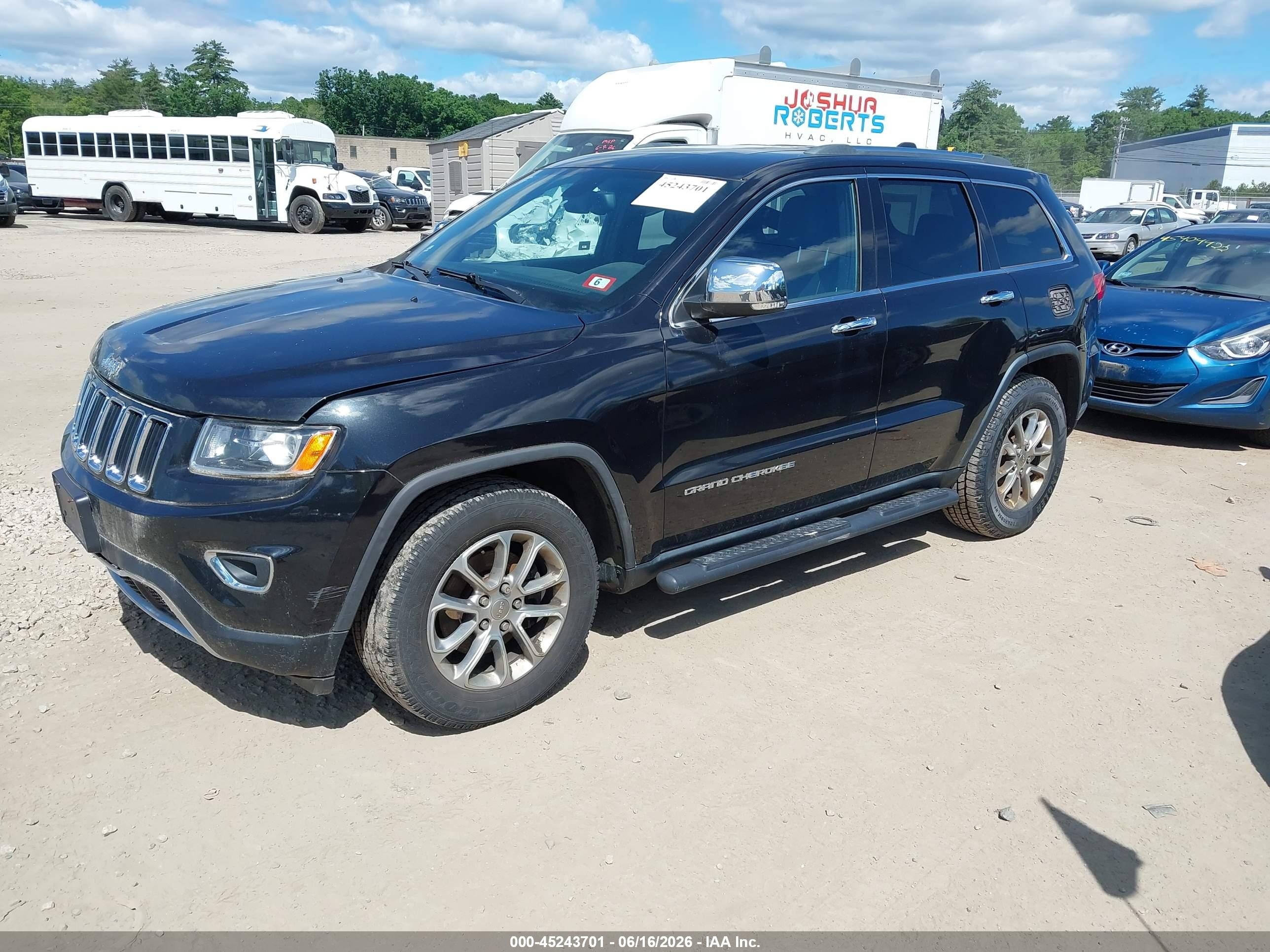 2015 Jeep Grand Cherokee Limited Black vin: 1C4RJFBG4FC679666