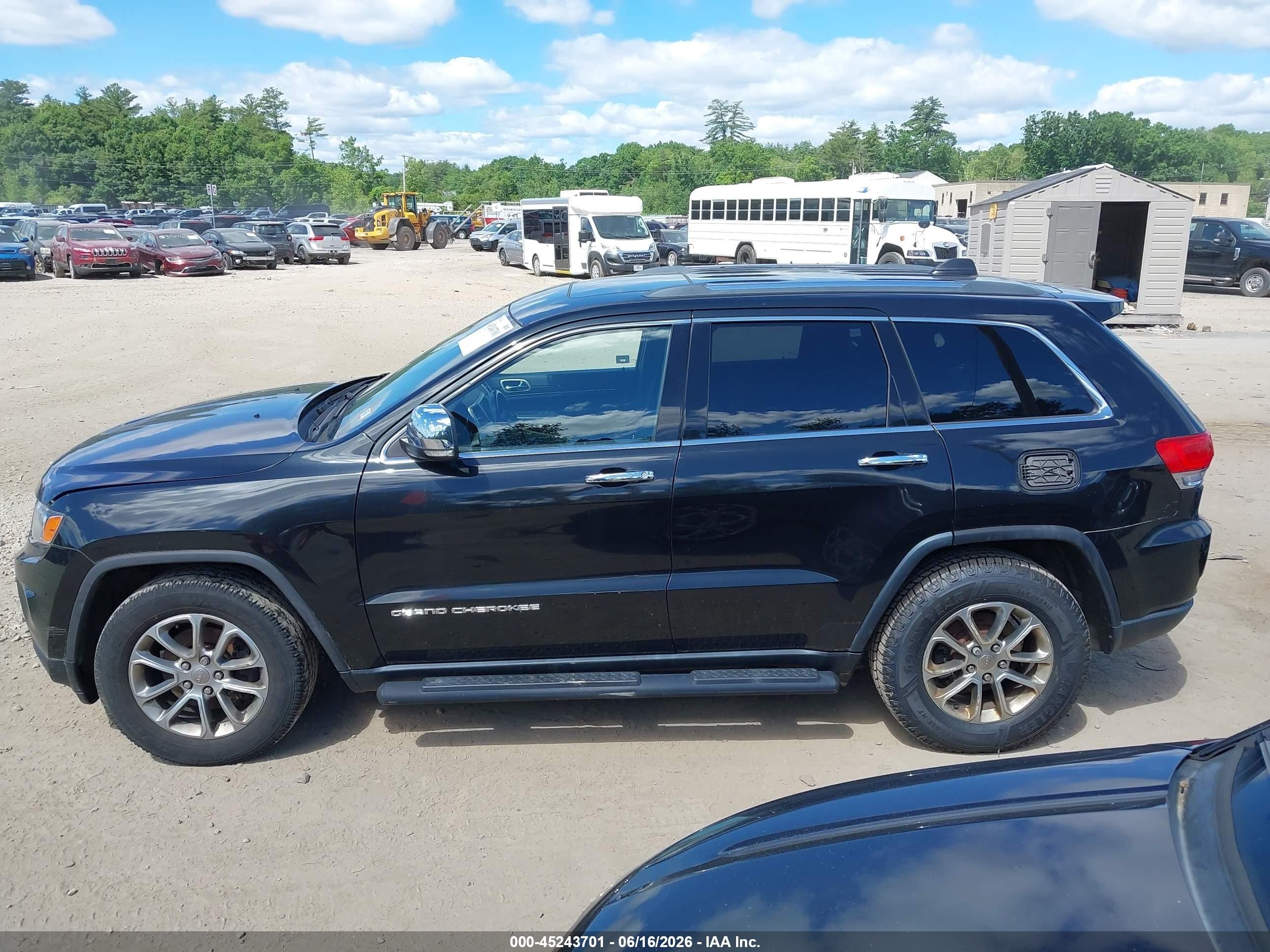 2015 Jeep Grand Cherokee Limited Black vin: 1C4RJFBG4FC679666