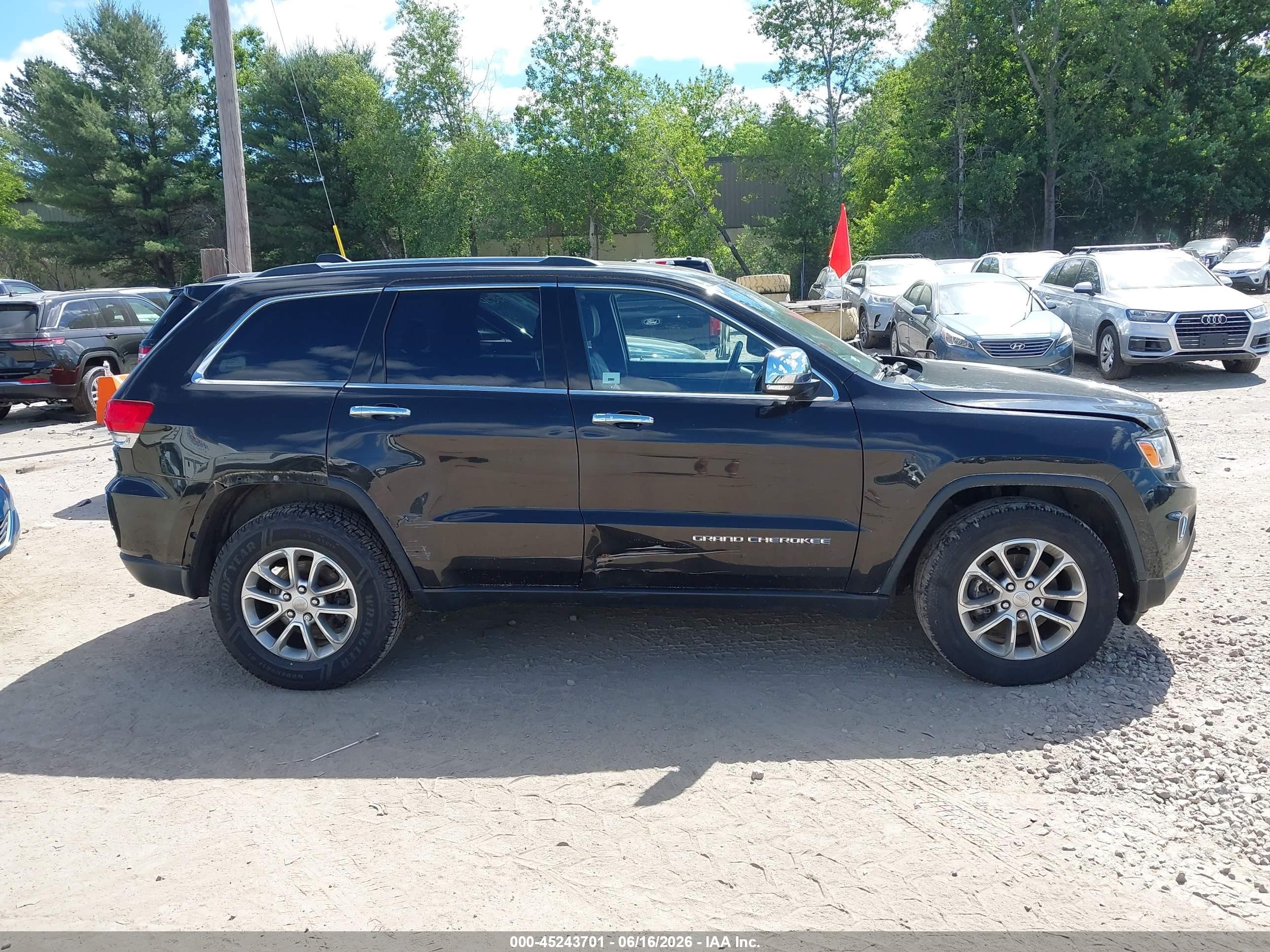 2015 Jeep Grand Cherokee Limited Black vin: 1C4RJFBG4FC679666