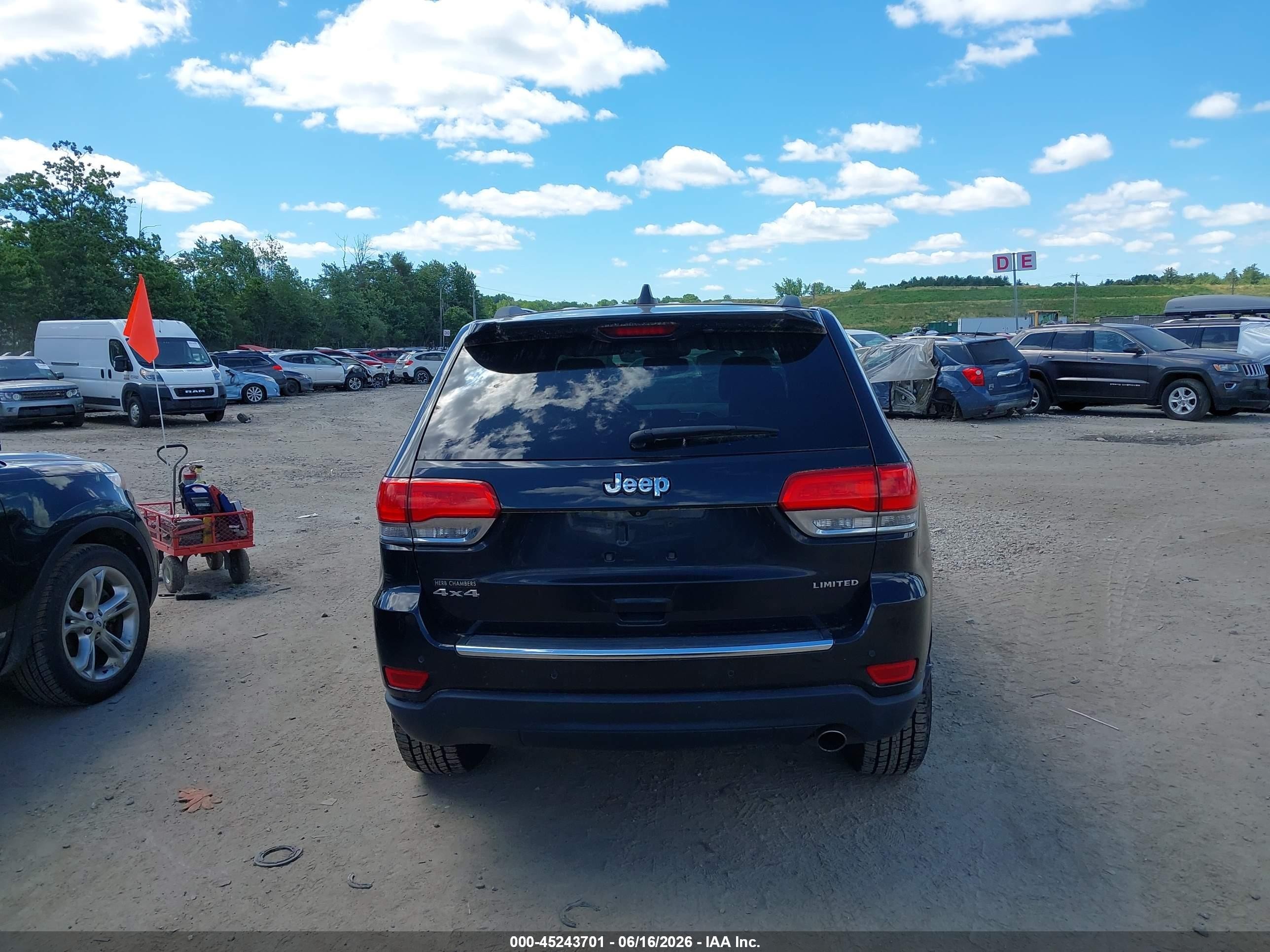 2015 Jeep Grand Cherokee Limited Black vin: 1C4RJFBG4FC679666