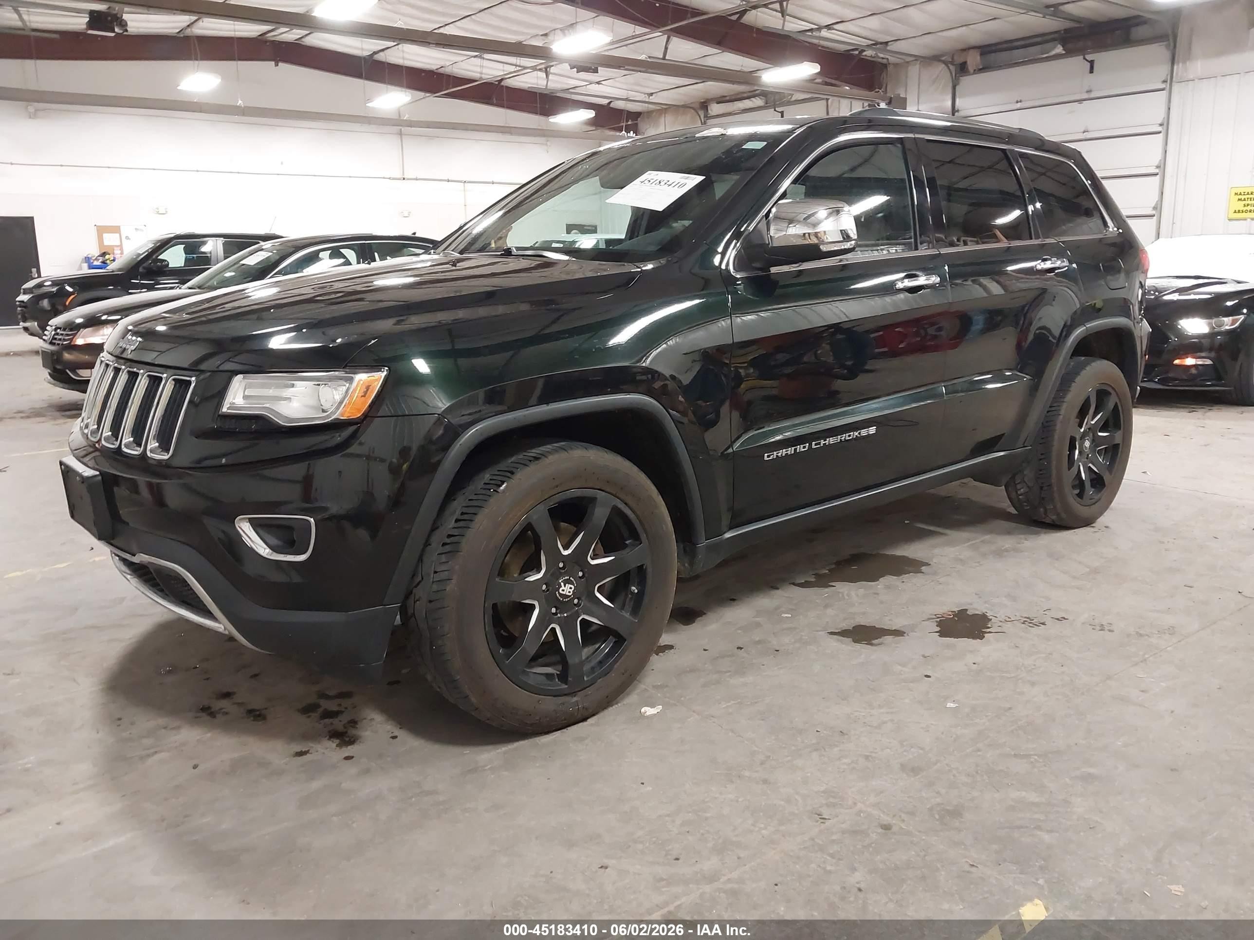 2015 Jeep Grand Cherokee Limited Green vin: 1C4RJFBG4FC683829