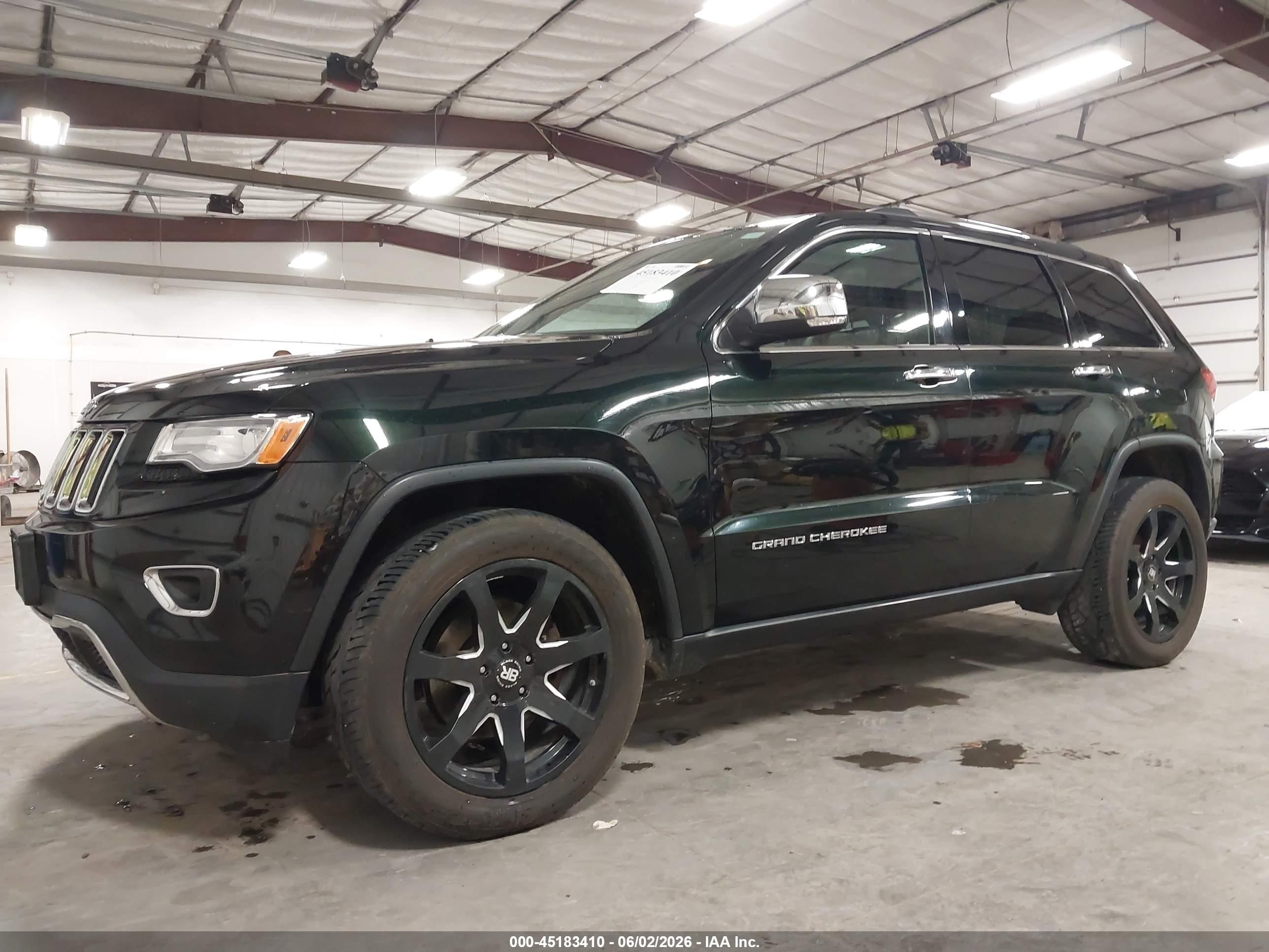 2015 Jeep Grand Cherokee Limited Green vin: 1C4RJFBG4FC683829