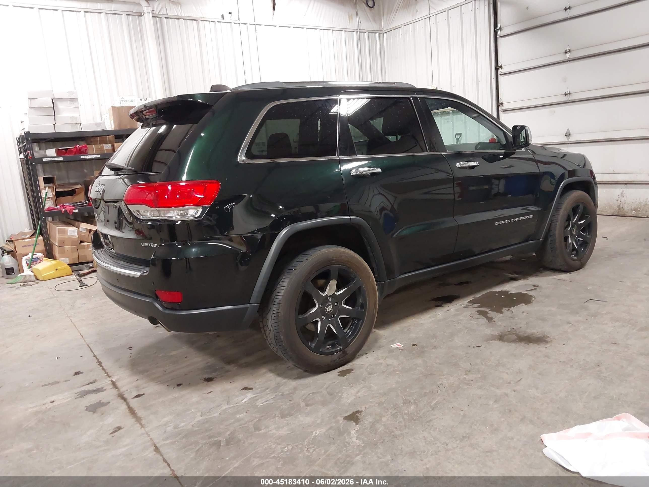 2015 Jeep Grand Cherokee Limited Green vin: 1C4RJFBG4FC683829
