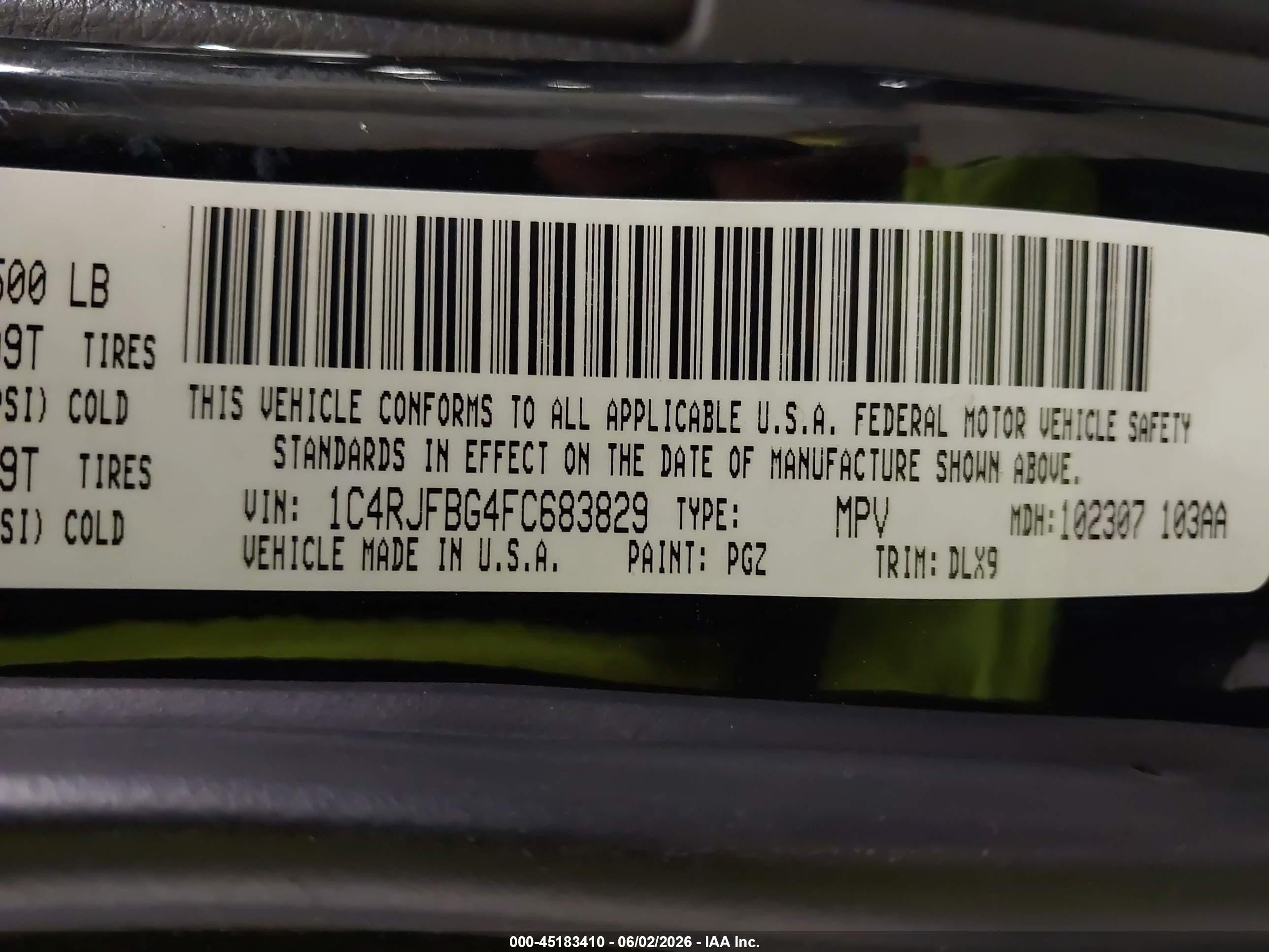 2015 Jeep Grand Cherokee Limited Green vin: 1C4RJFBG4FC683829