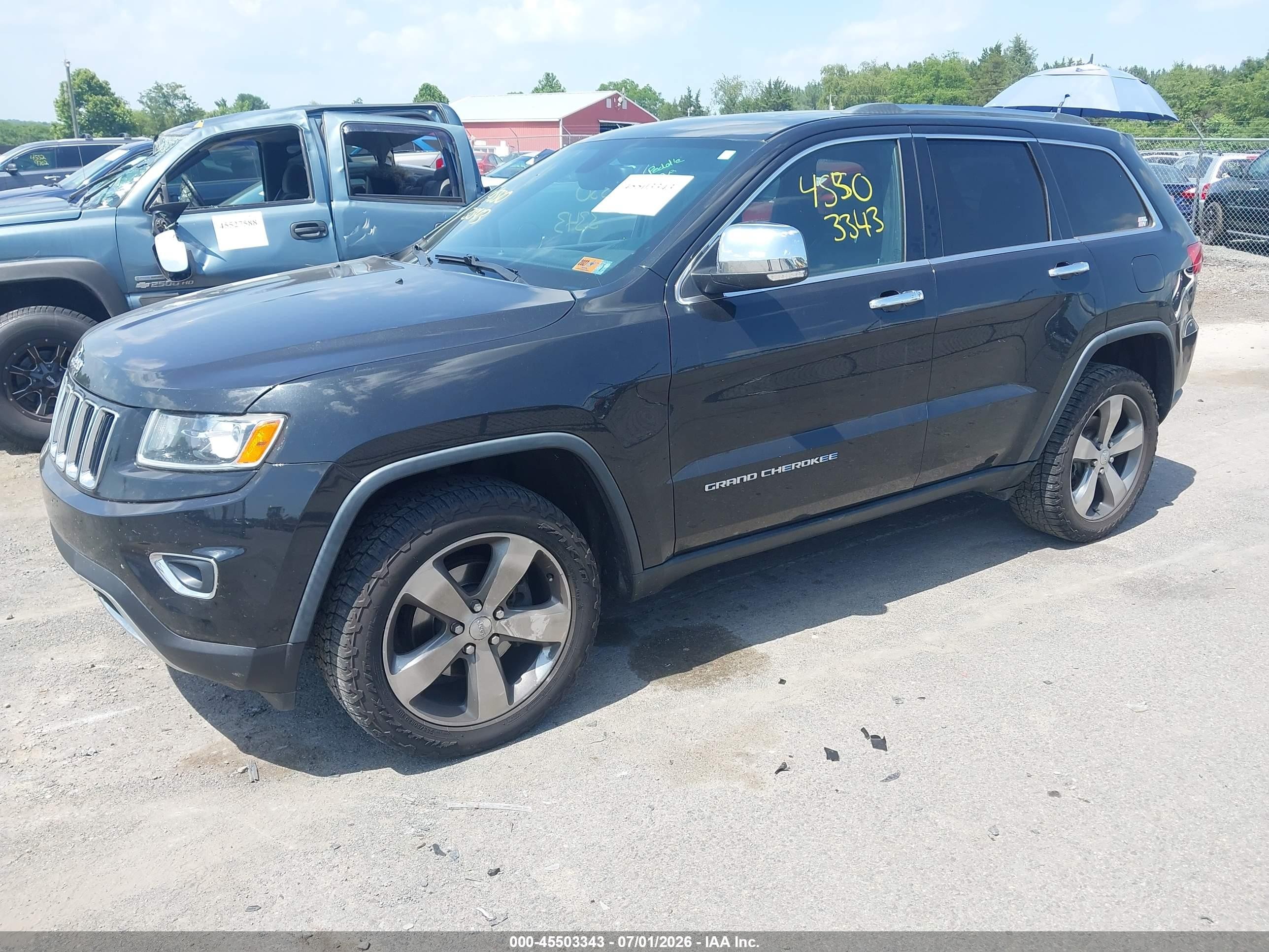 2015 Jeep Grand Cherokee Limited Black vin: 1C4RJFBG4FC700094