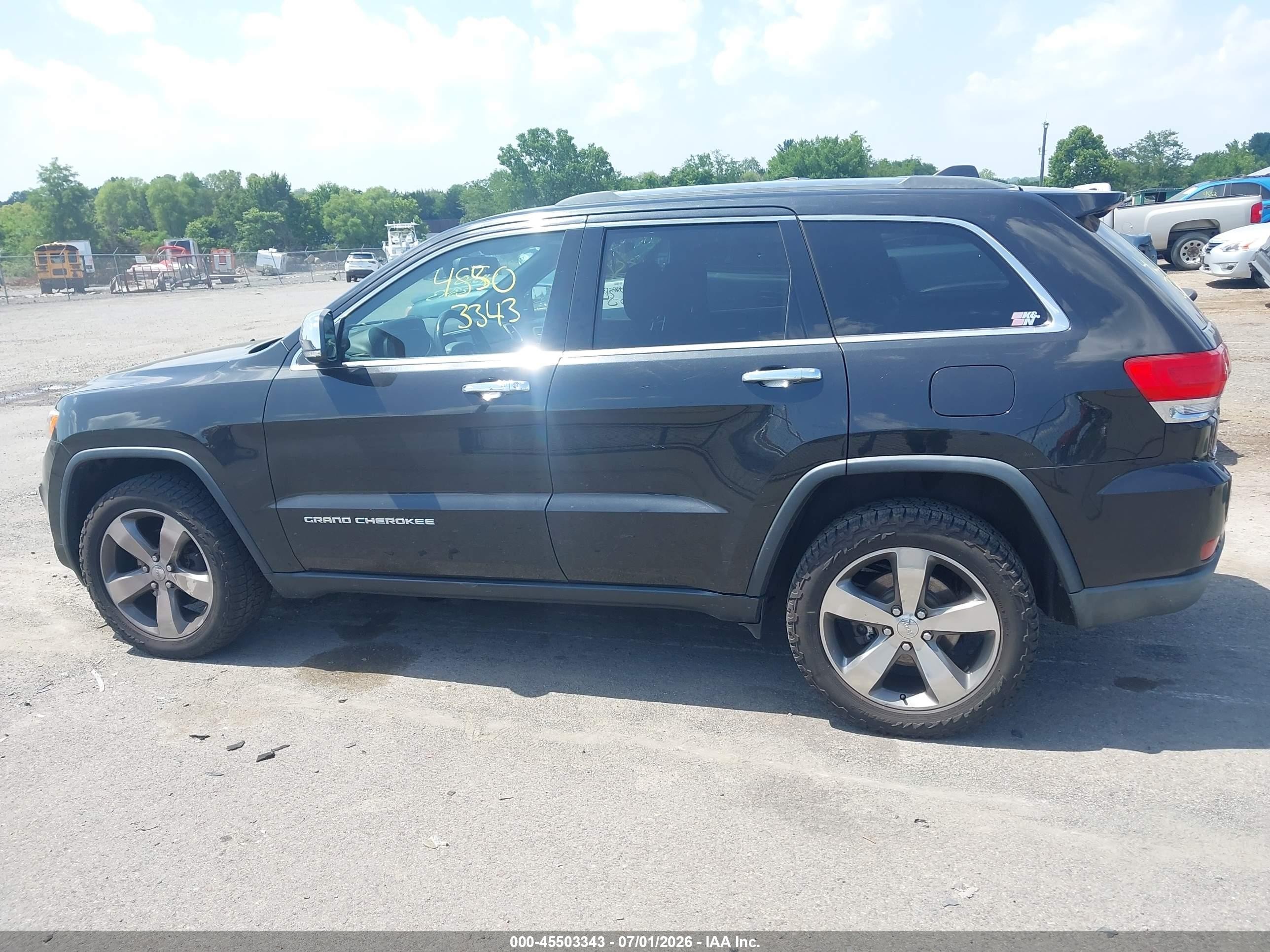 2015 Jeep Grand Cherokee Limited Black vin: 1C4RJFBG4FC700094