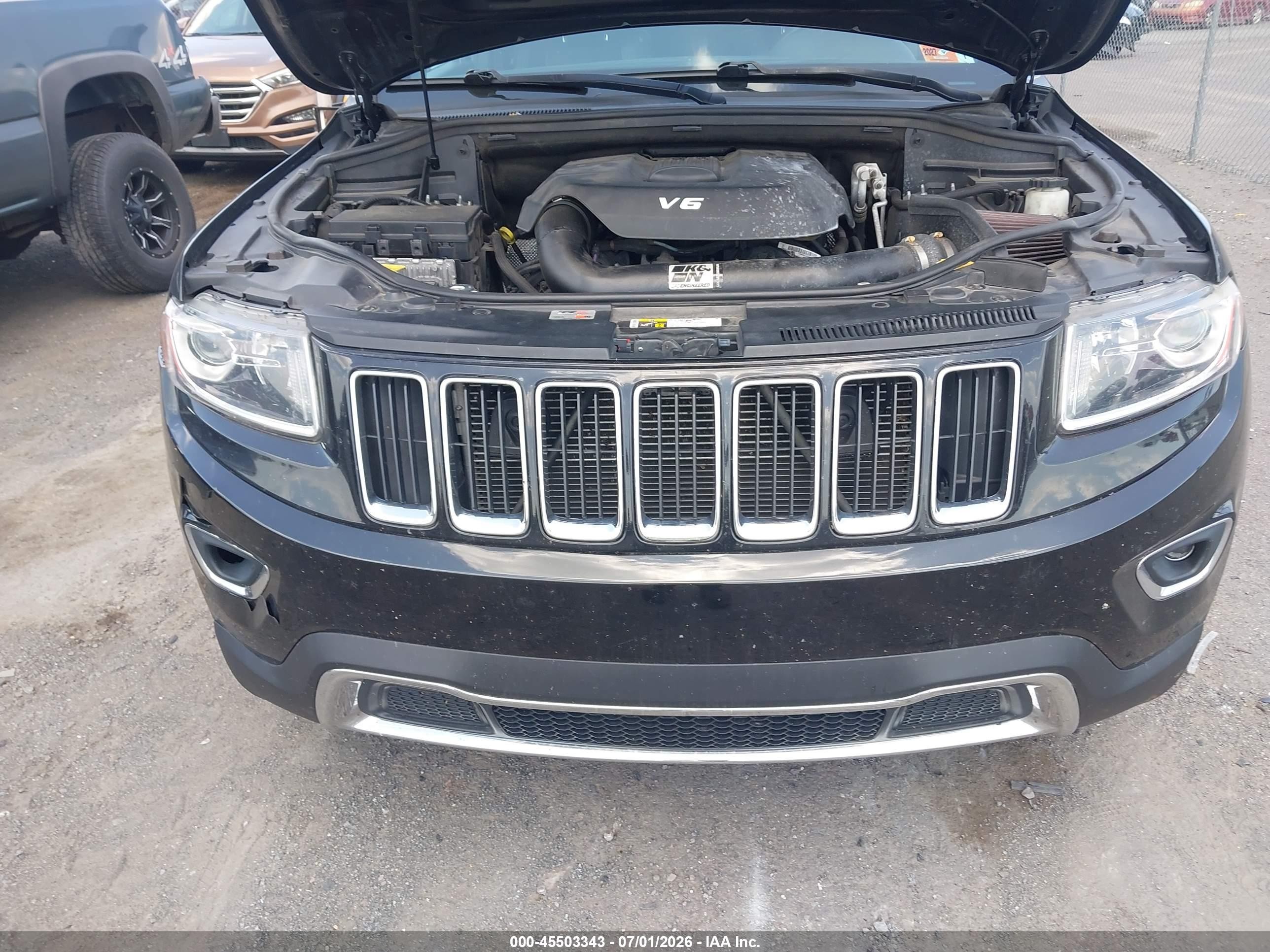 2015 Jeep Grand Cherokee Limited Black vin: 1C4RJFBG4FC700094