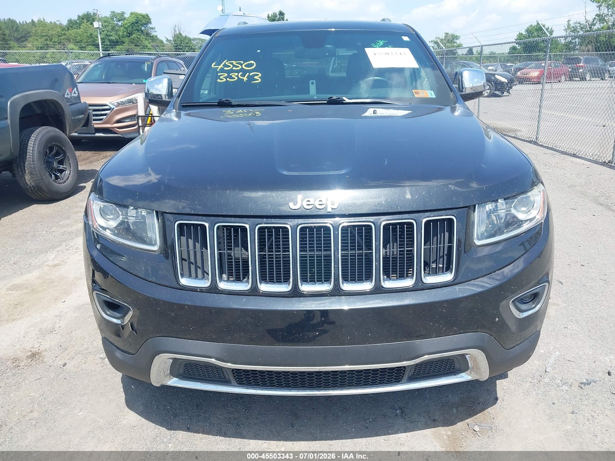2015 Jeep Grand Cherokee Limited Black vin: 1C4RJFBG4FC700094