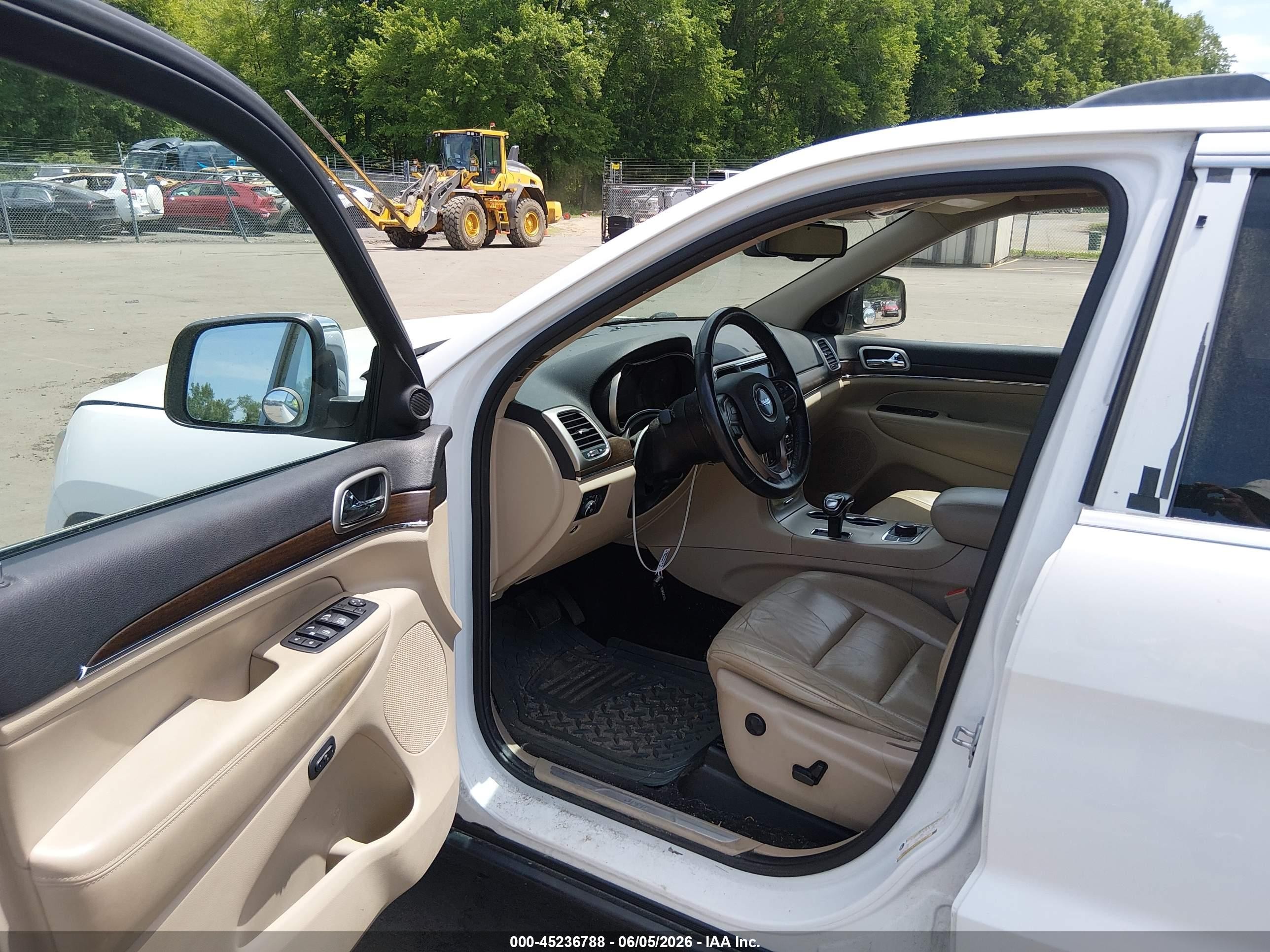 2015 Jeep Grand Cherokee Limited White vin: 1C4RJFBG4FC724881