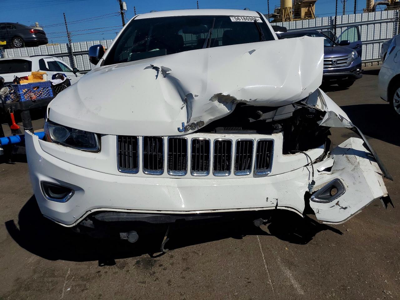 2015 Jeep Grand Cherokee Limited White vin: 1C4RJFBG4FC738702