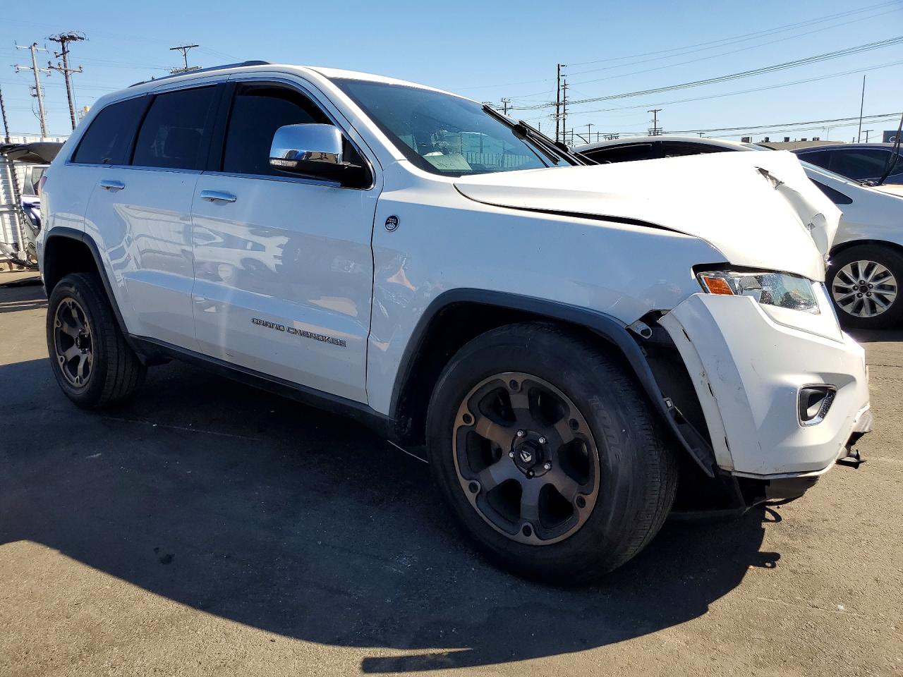 2015 Jeep Grand Cherokee Limited White vin: 1C4RJFBG4FC738702