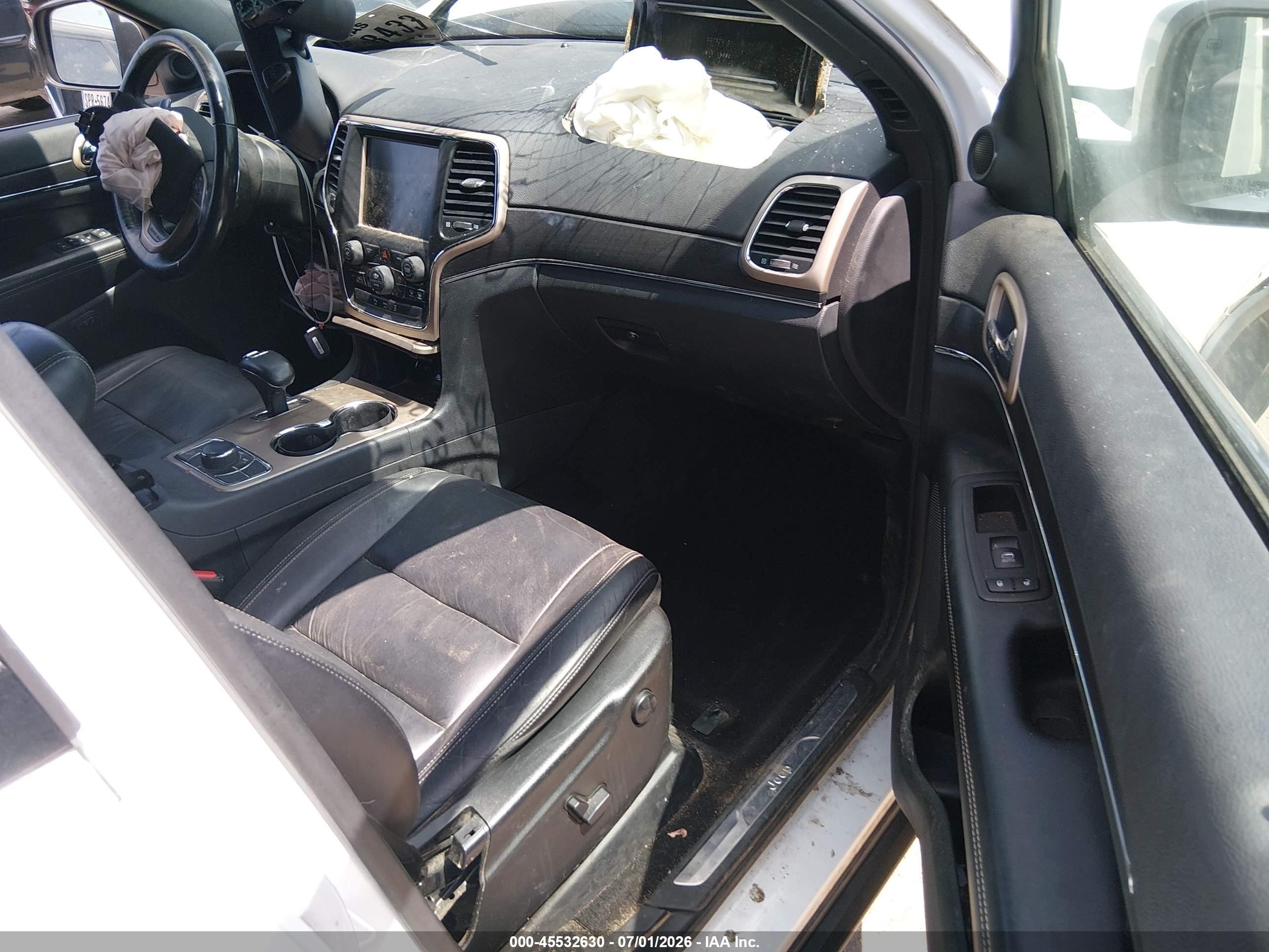 2015 Jeep Grand Cherokee Limited White vin: 1C4RJFBG4FC753474