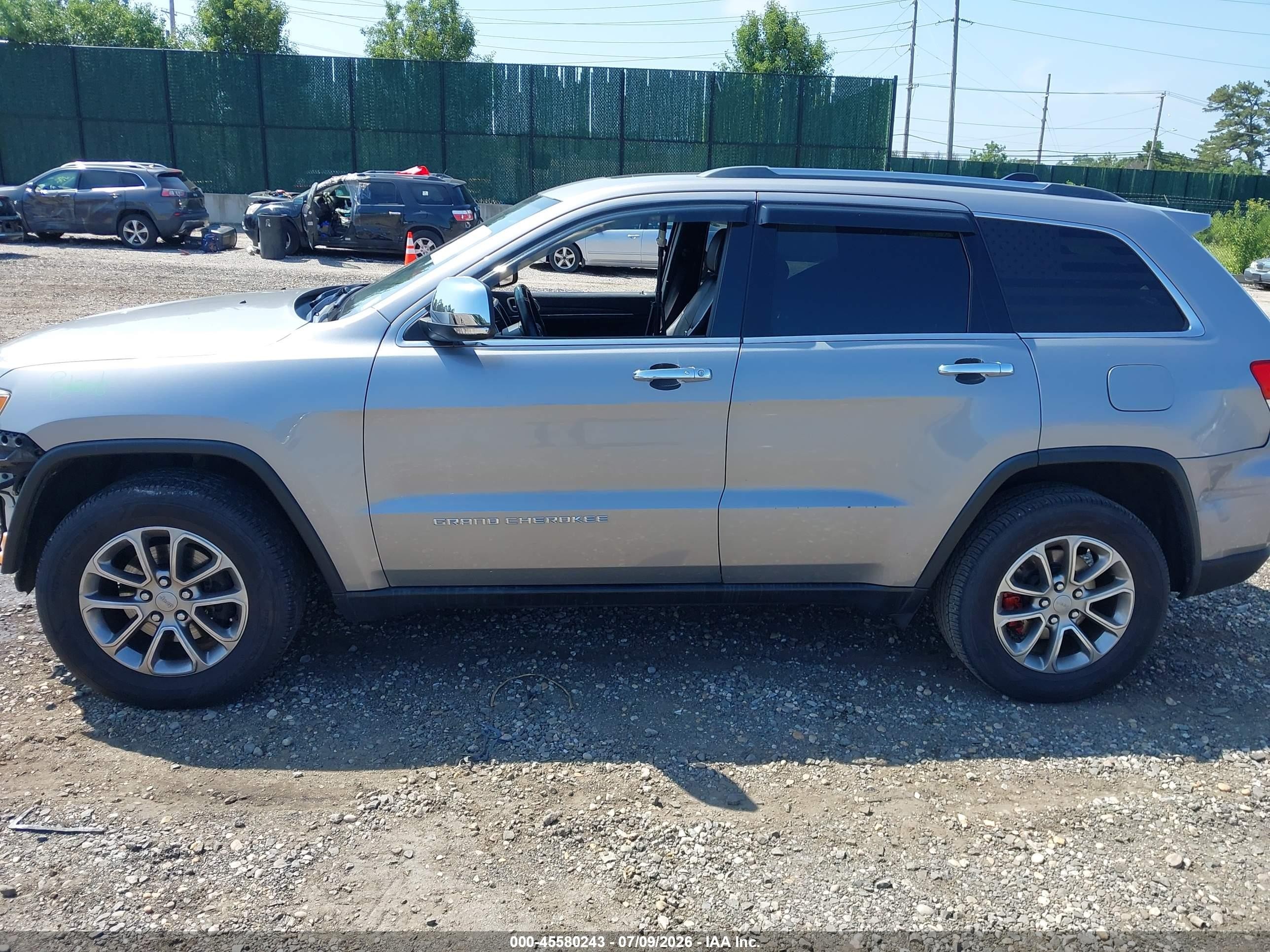 2015 Jeep Grand Cherokee Limited Silver vin: 1C4RJFBG4FC762840