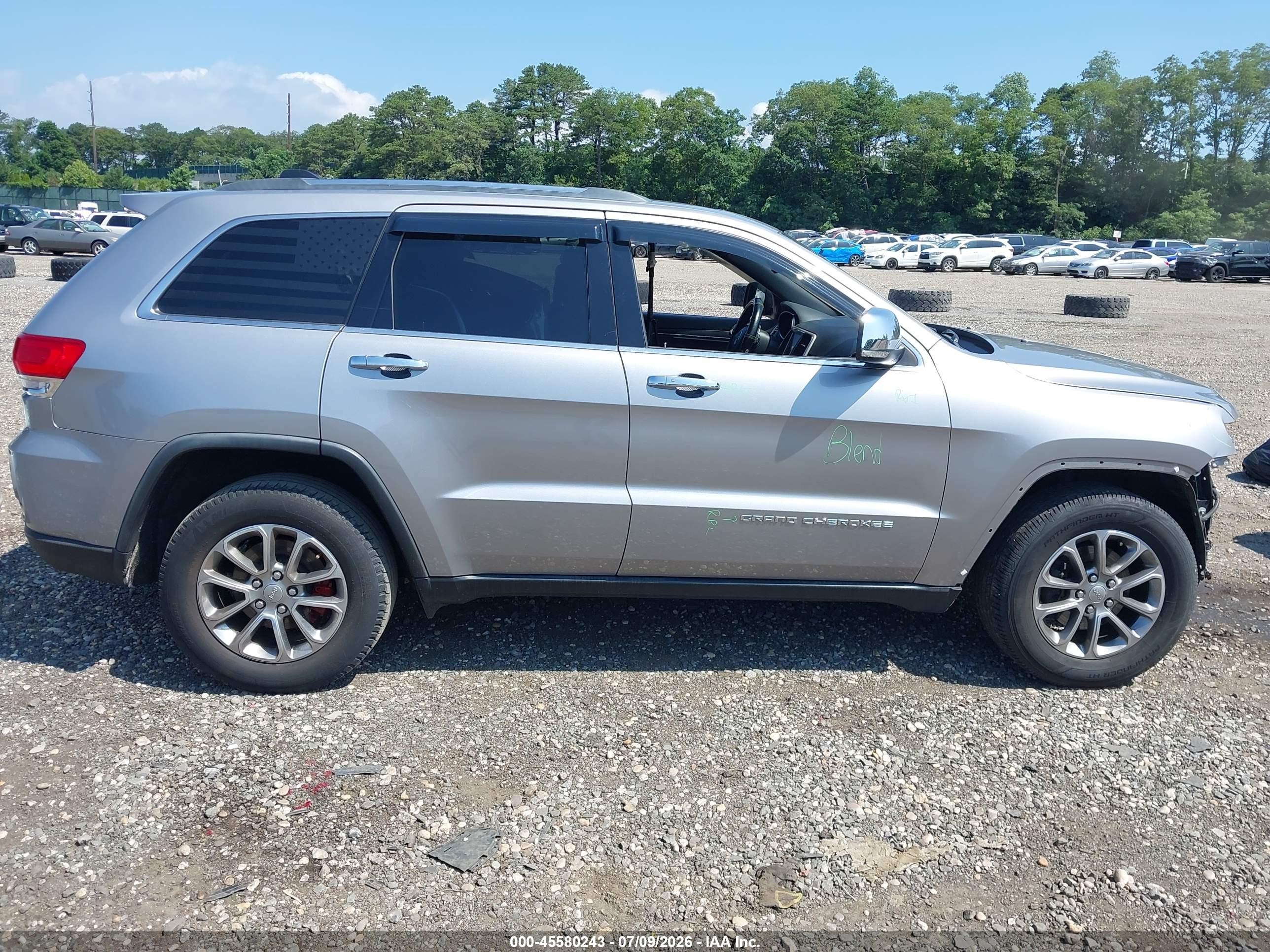 2015 Jeep Grand Cherokee Limited Silver vin: 1C4RJFBG4FC762840