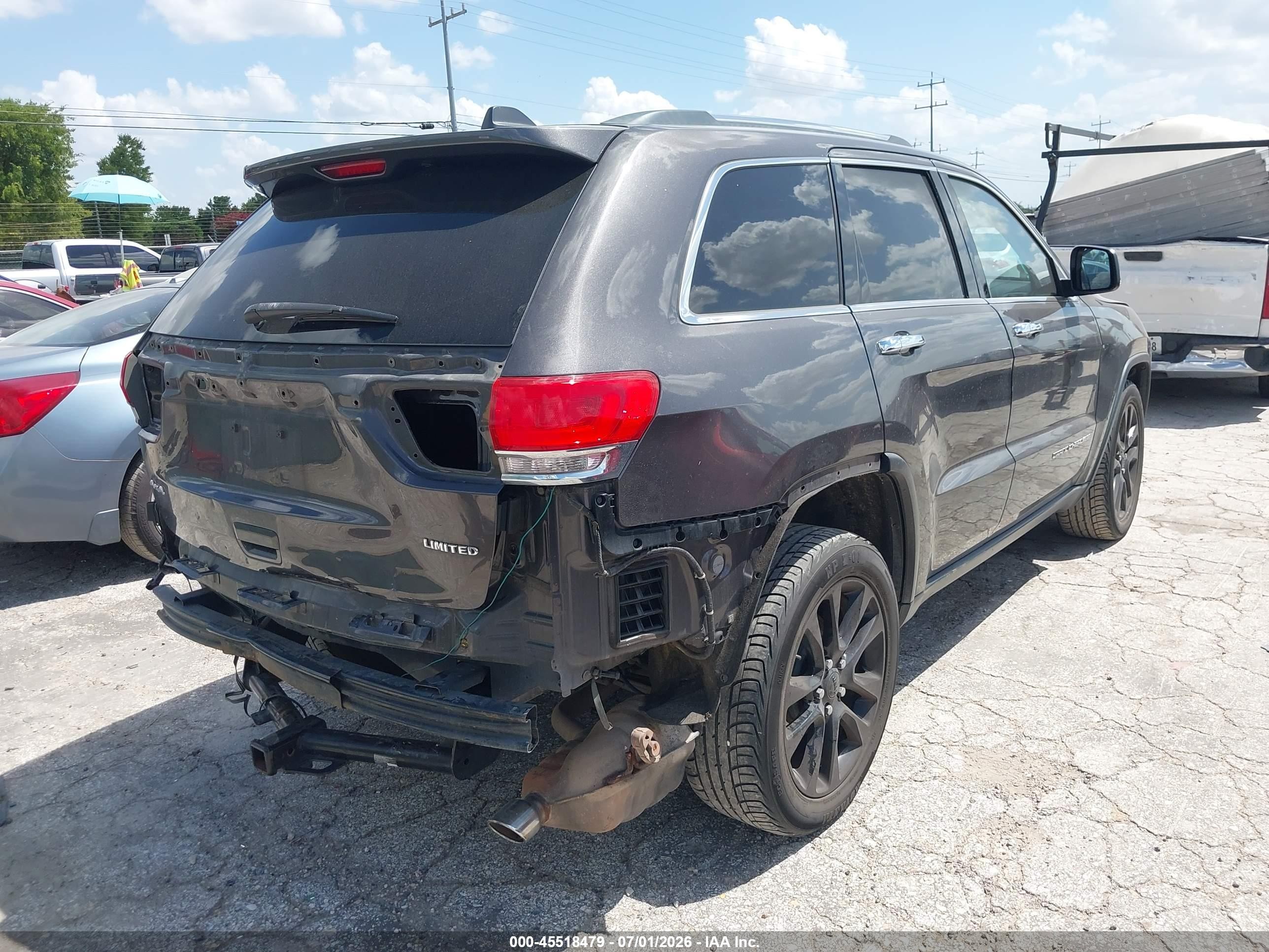 2015 Jeep Grand Cherokee Limited Gray vin: 1C4RJFBG4FC763499