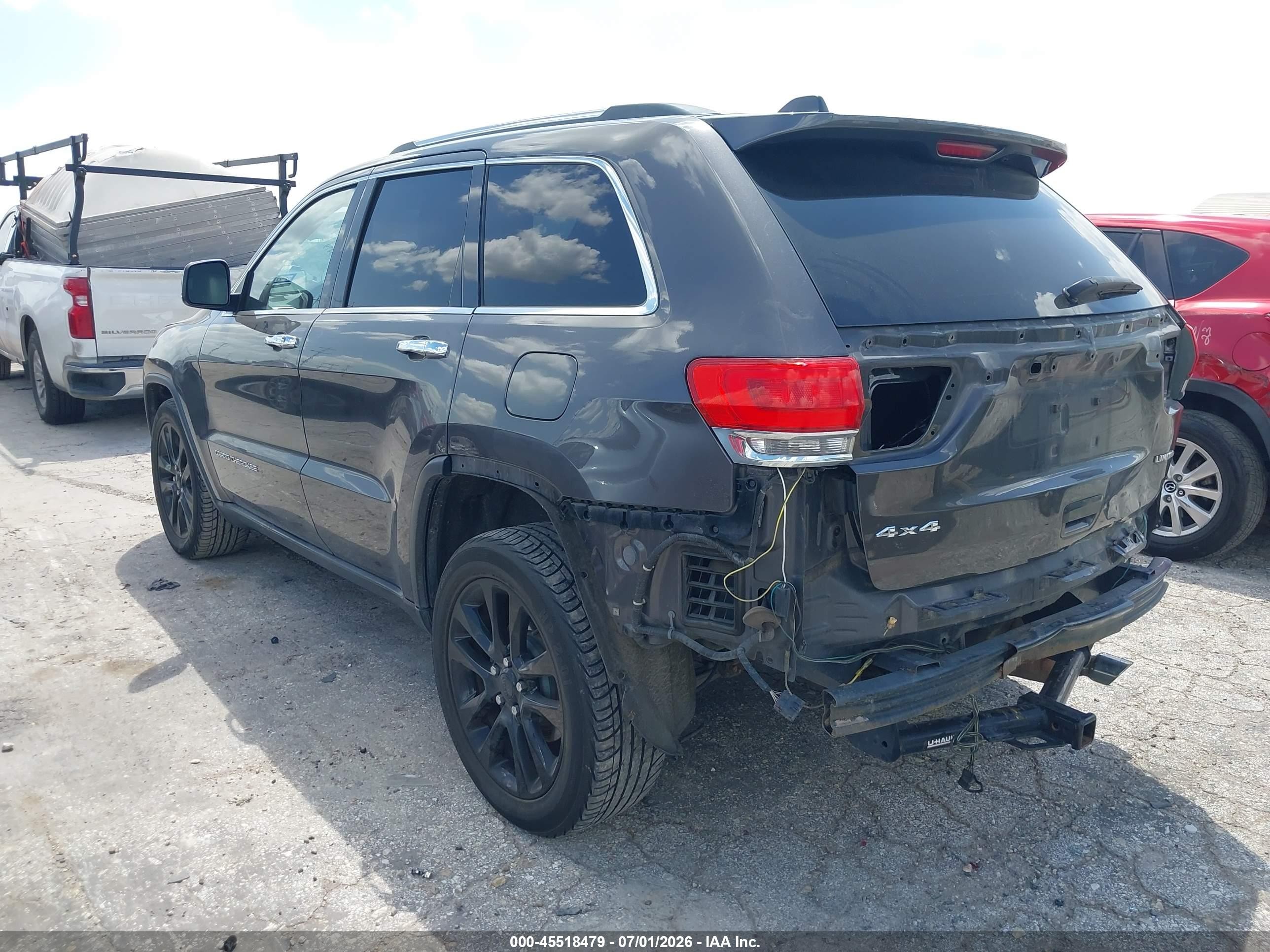 2015 Jeep Grand Cherokee Limited Gray vin: 1C4RJFBG4FC763499
