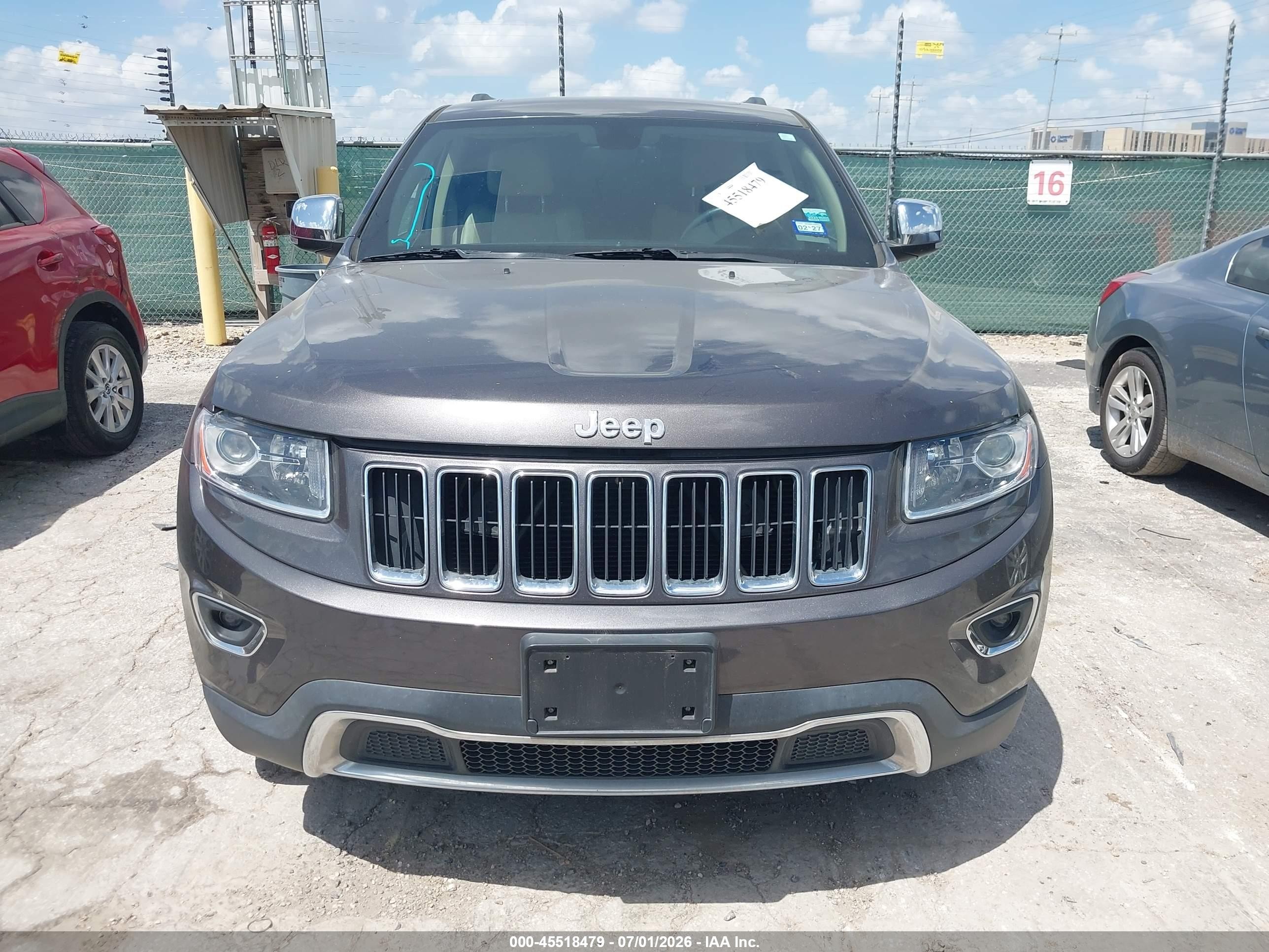 2015 Jeep Grand Cherokee Limited Gray vin: 1C4RJFBG4FC763499