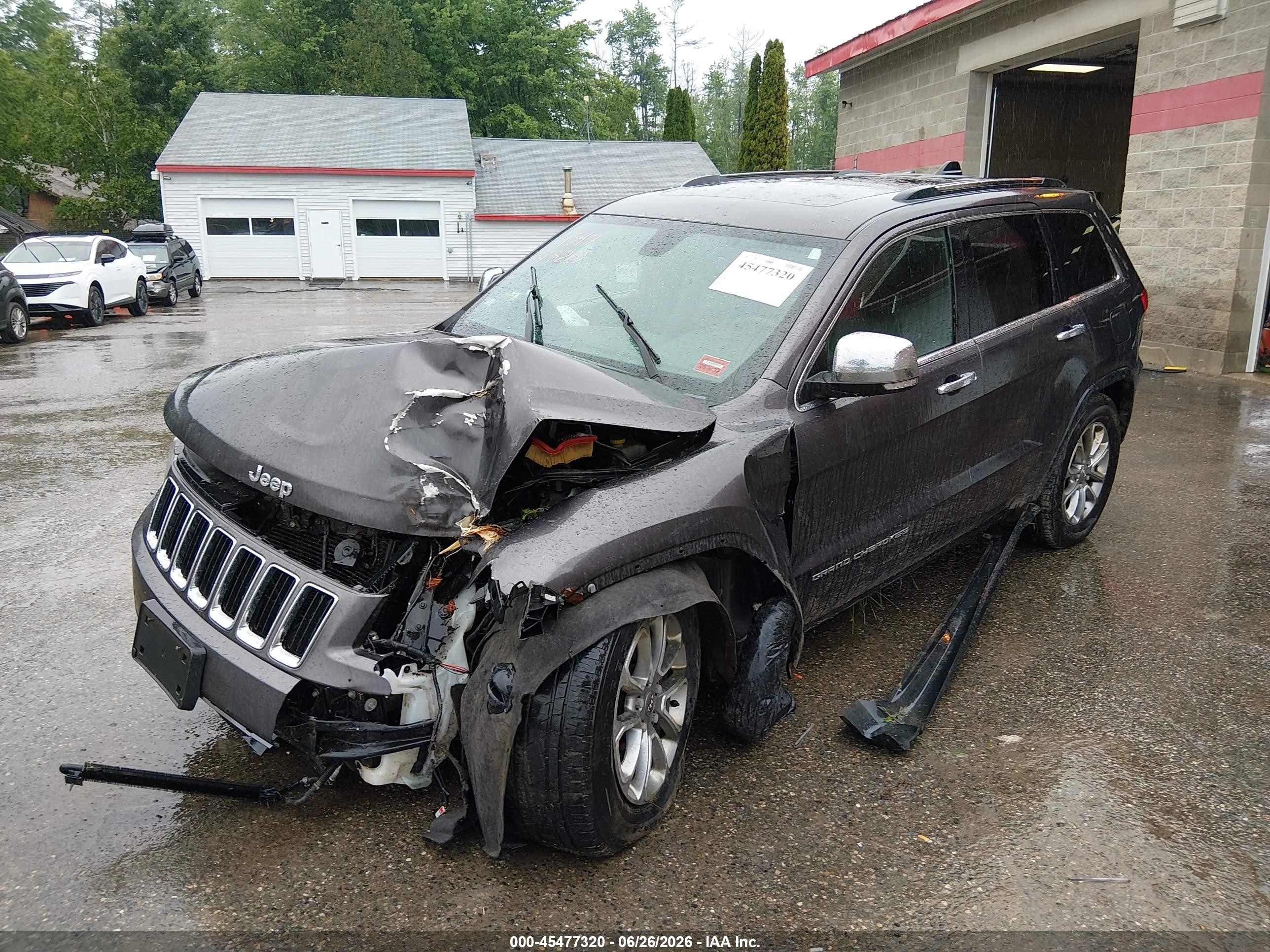 2015 Jeep Grand Cherokee Limited Серый vin: 1C4RJFBG4FC802723