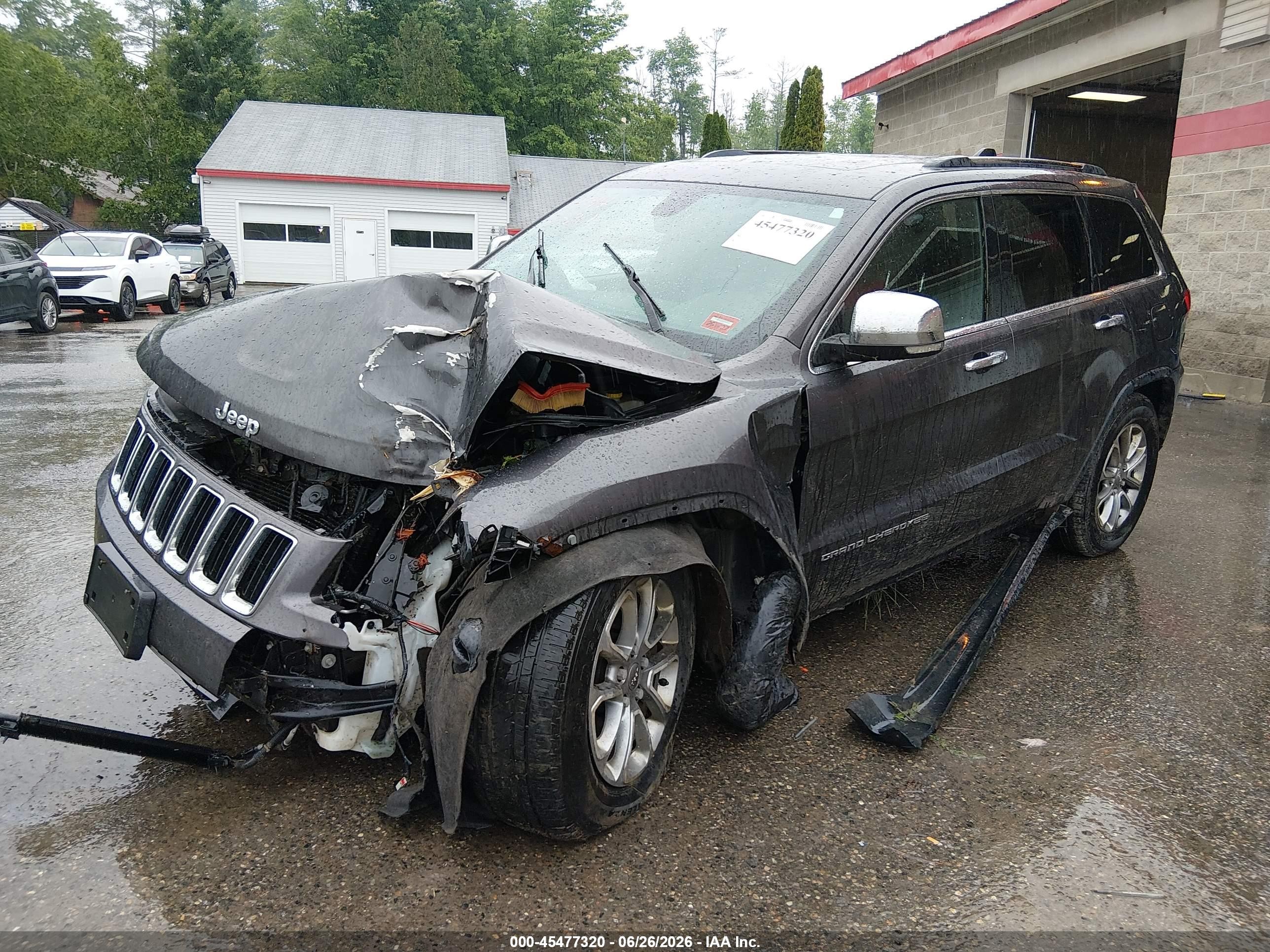 2015 Jeep Grand Cherokee Limited Серый vin: 1C4RJFBG4FC802723