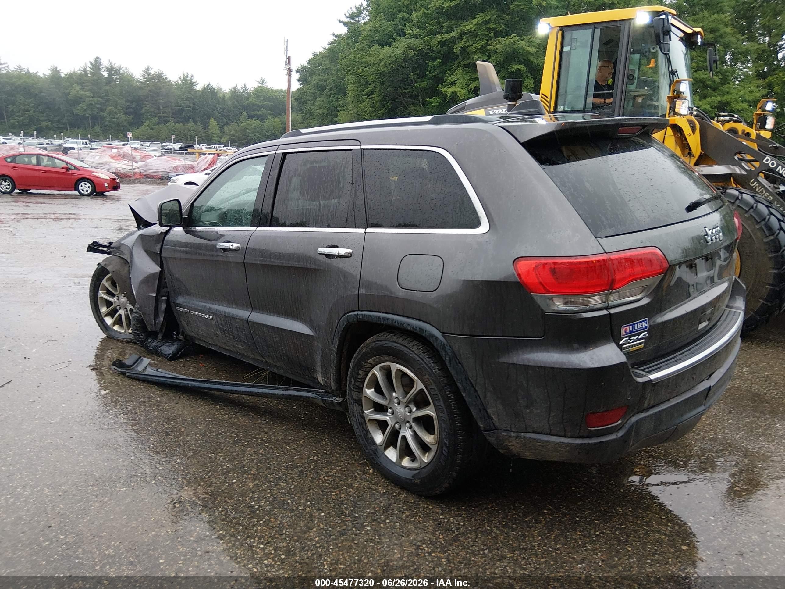 2015 Jeep Grand Cherokee Limited Серый vin: 1C4RJFBG4FC802723