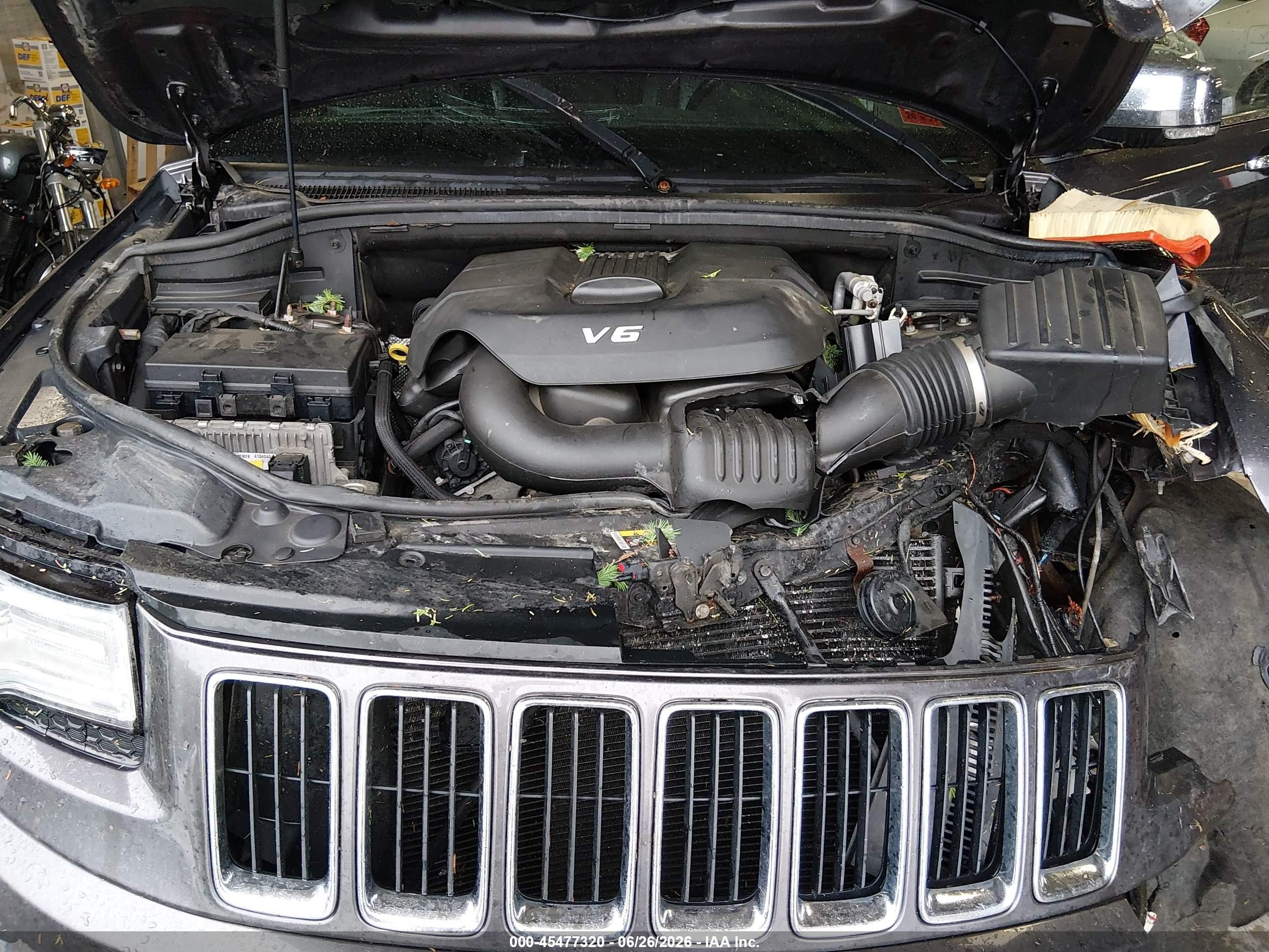 2015 Jeep Grand Cherokee Limited Серый vin: 1C4RJFBG4FC802723