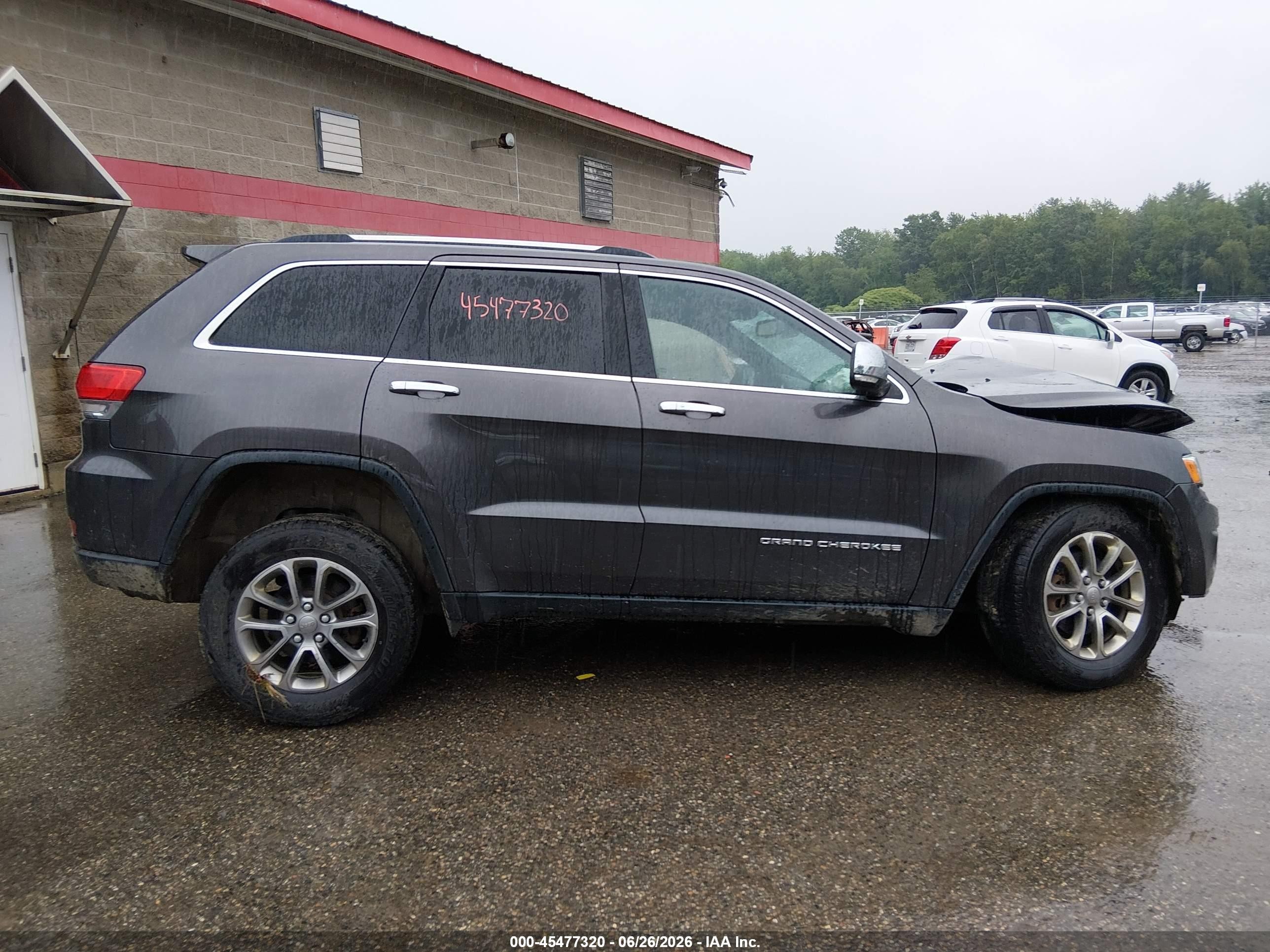 2015 Jeep Grand Cherokee Limited Серый vin: 1C4RJFBG4FC802723